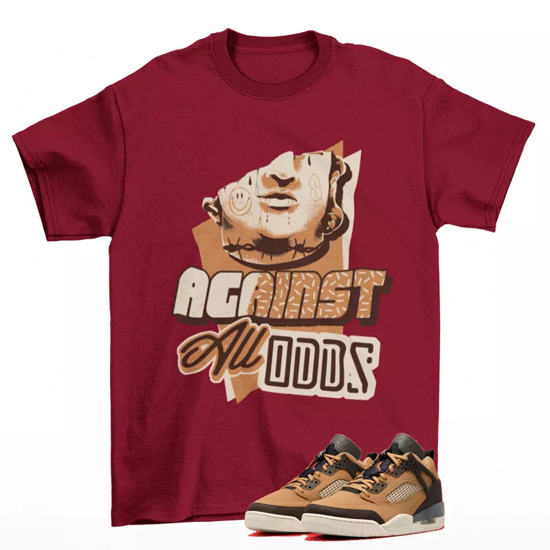 All Odds Sneaker Shirt to Match Jordan Spizike Low Flax FQ1759-202 T-Shirt, Sneaker Match Tee