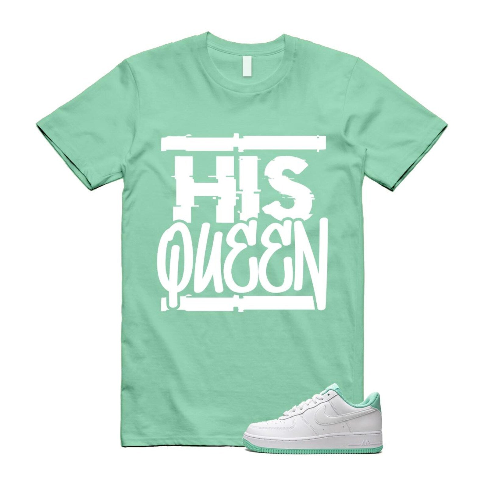 Air Force 1 Mint Foam Green Low White T Shirt Match HQ T-Shirt, Sneaker Match Tee
