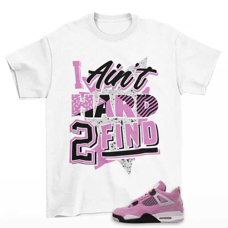 Rare Find Sneaker Shirt White to Match Jordan 4 Retro Orchid AQ9129-501 T-Shirt, Sneaker Match Tee