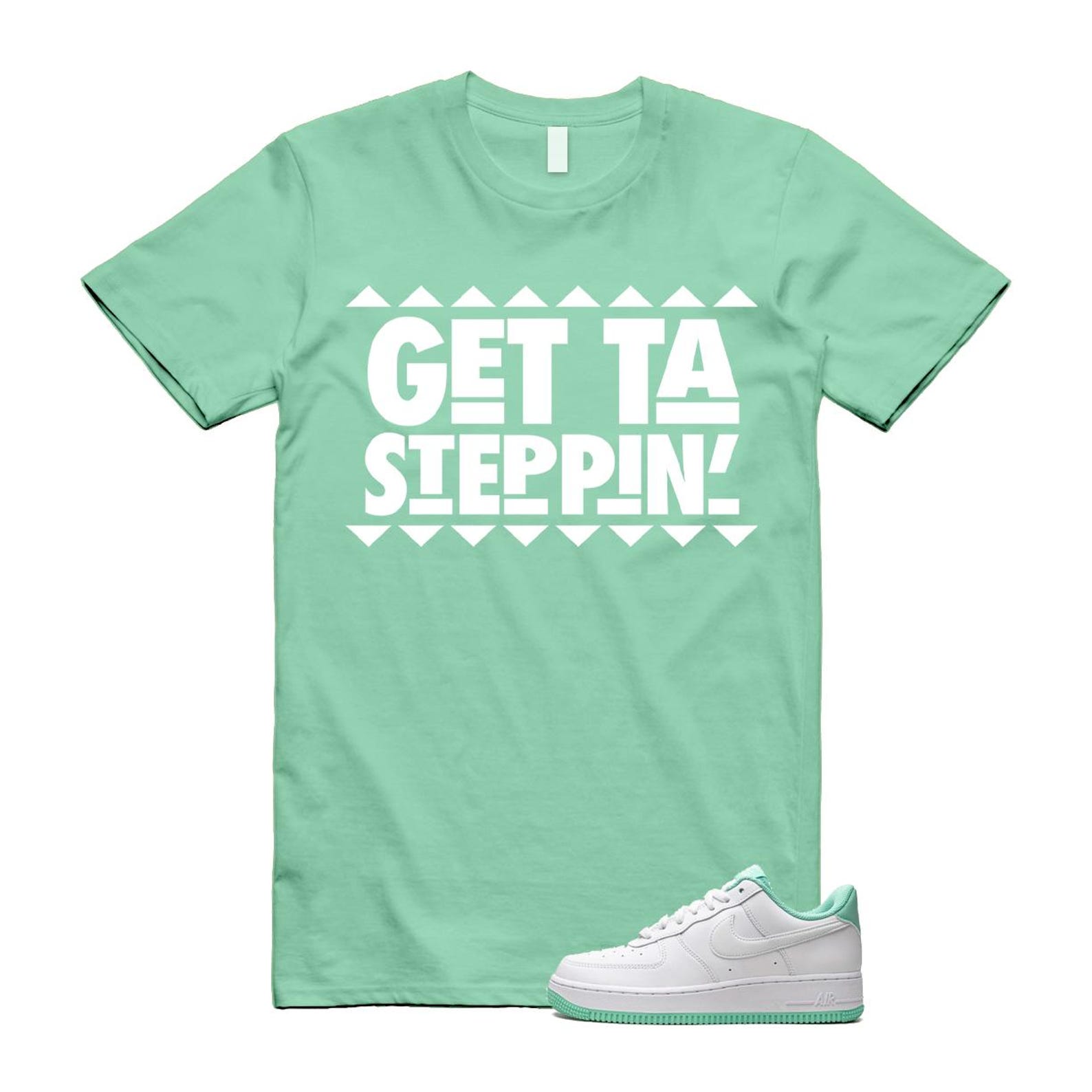 Air Force 1 Mint Foam Green Low White T Shirt Match GET T-Shirt, Sneaker Match Tee