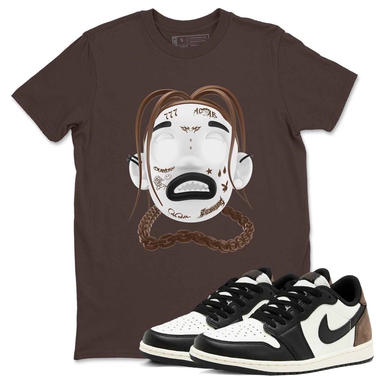 Goosebumps Boy T Shirts To Match Jordans Streetwear 1s Low Mocha T-Shirt, Sneaker Match Tee