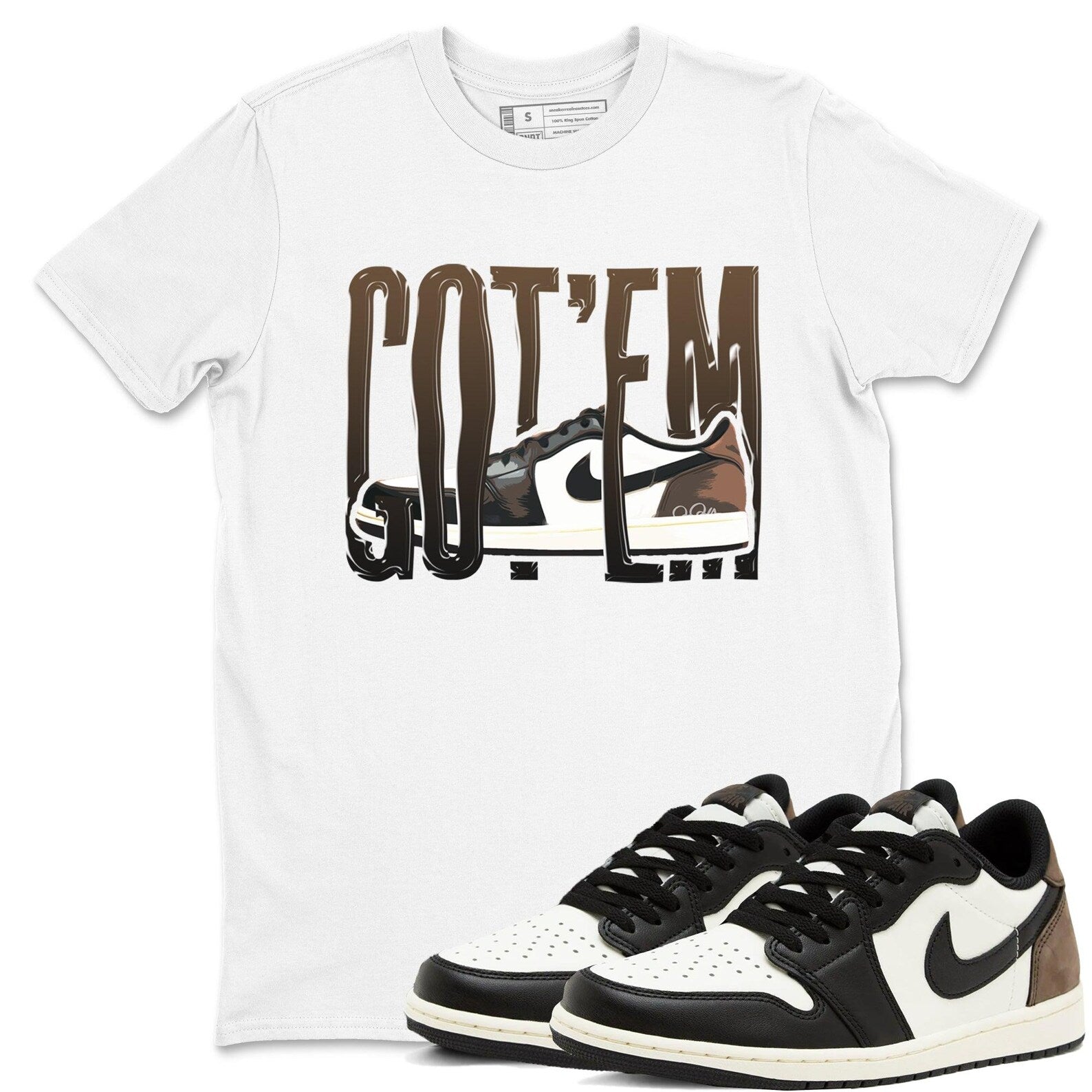 Wiggling Gotem T Shirts To Match Jordans Streetwear 1s Low Mocha T-Shirt, Sneaker Match Tee