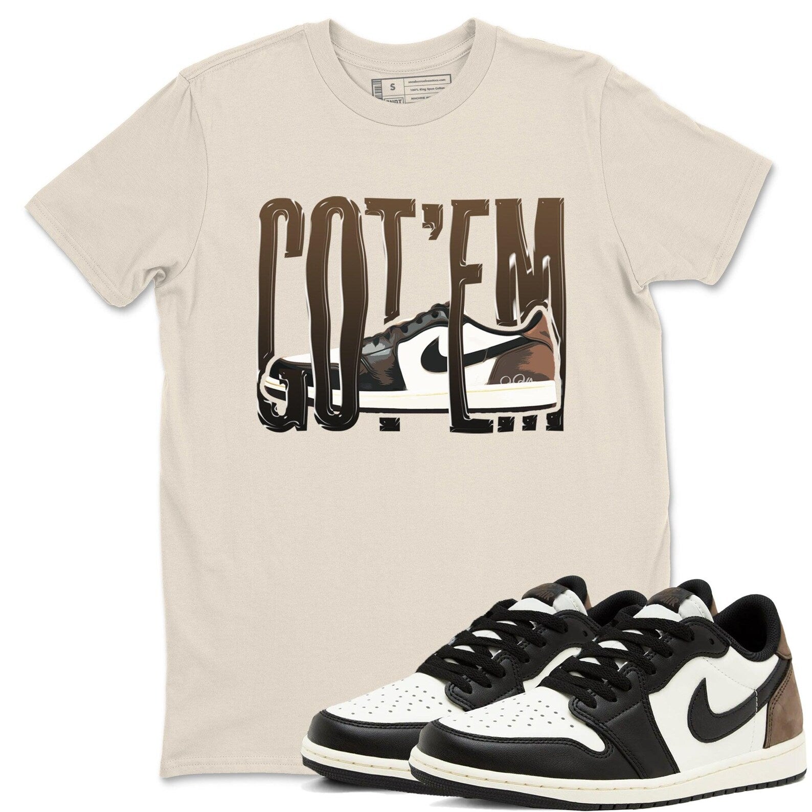 Wiggling Gotem T Shirts To Match Jordans Streetwear 1s Low Mocha T-Shirt, Sneaker Match Tee