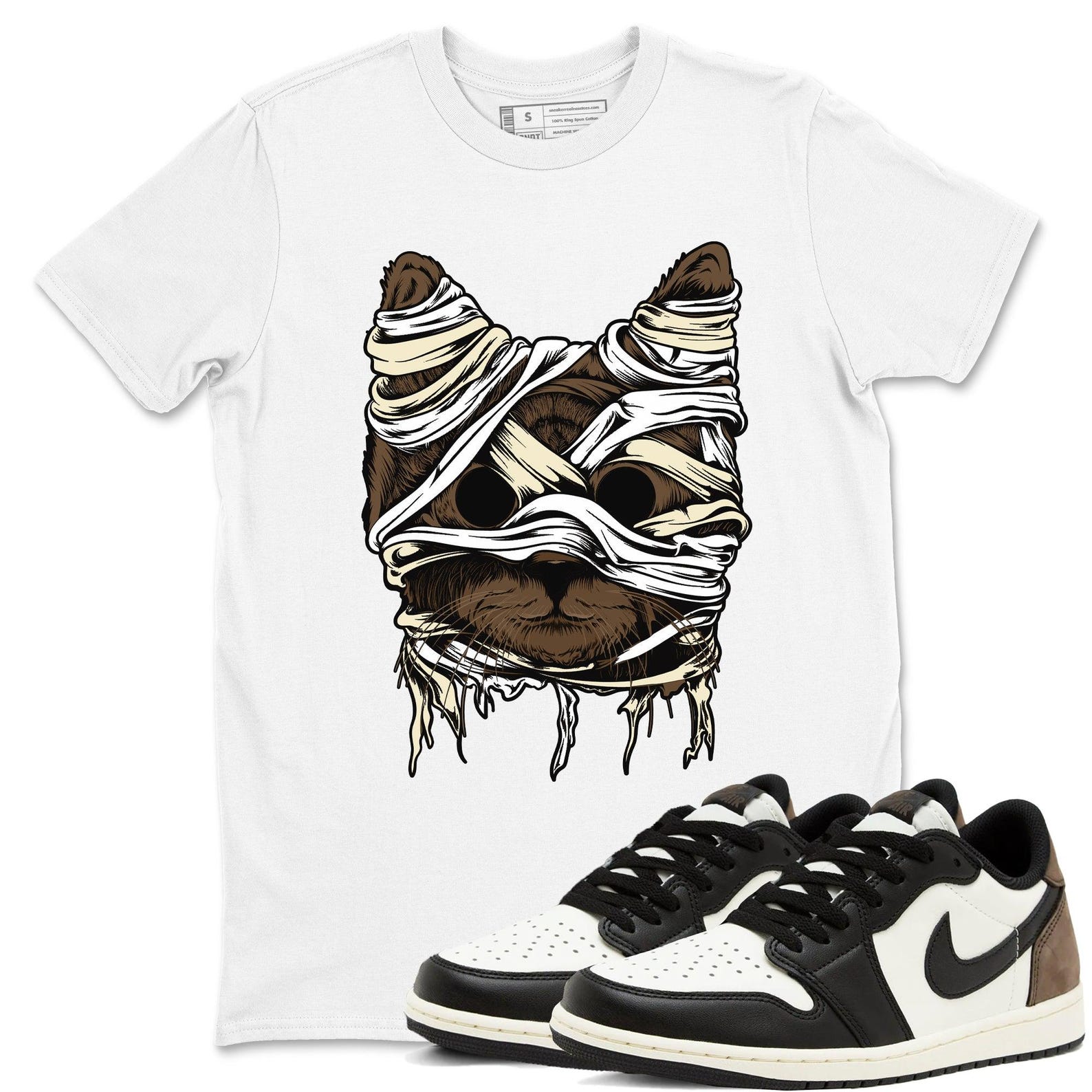 Cat Mummy Sneaker T Shirt Sneaker Shirts To Match Jordans AJ1 Mocha T-Shirt, Sneaker Match Tee