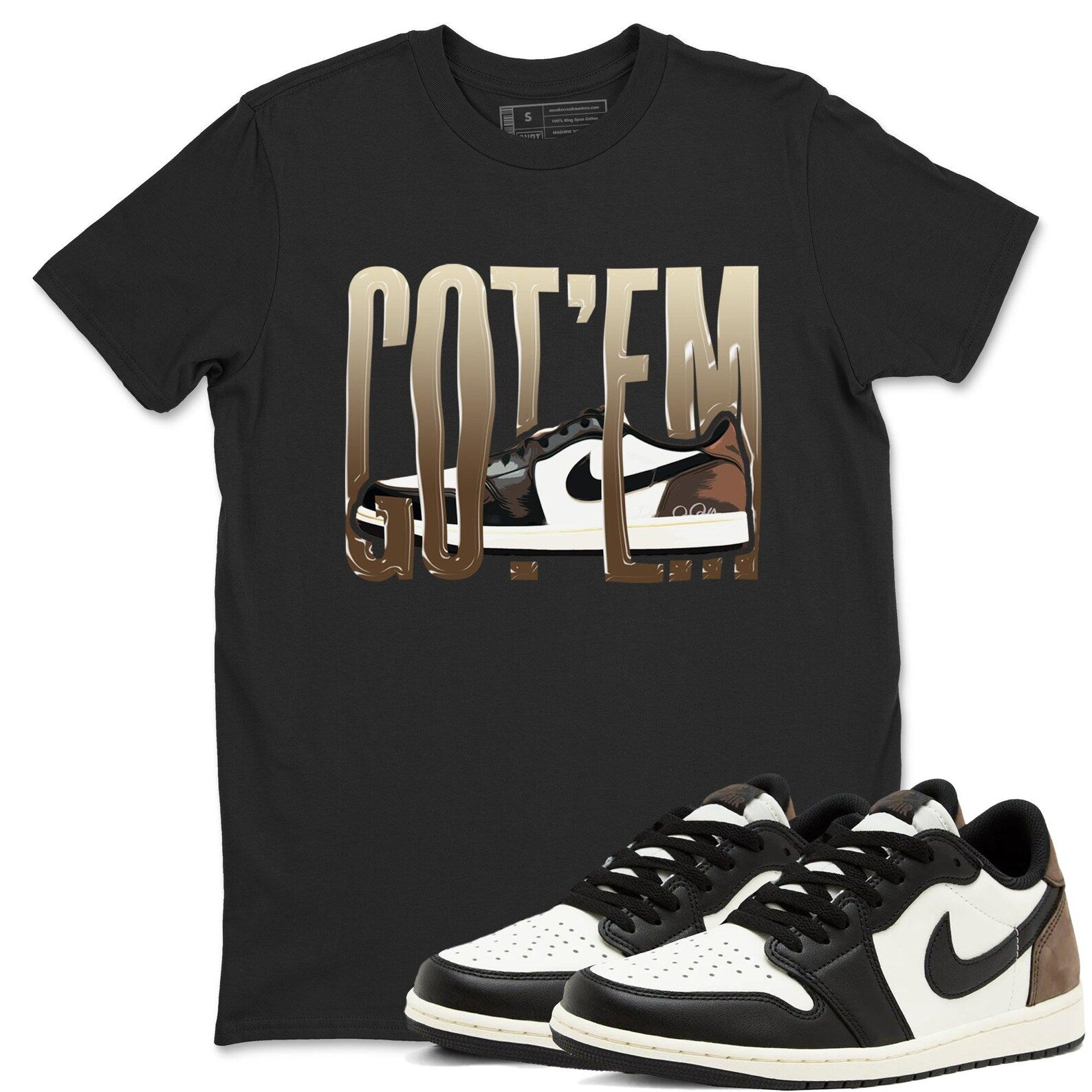 Wiggling Gotem T Shirts To Match Jordans Streetwear 1s Low Mocha T-Shirt, Sneaker Match Tee