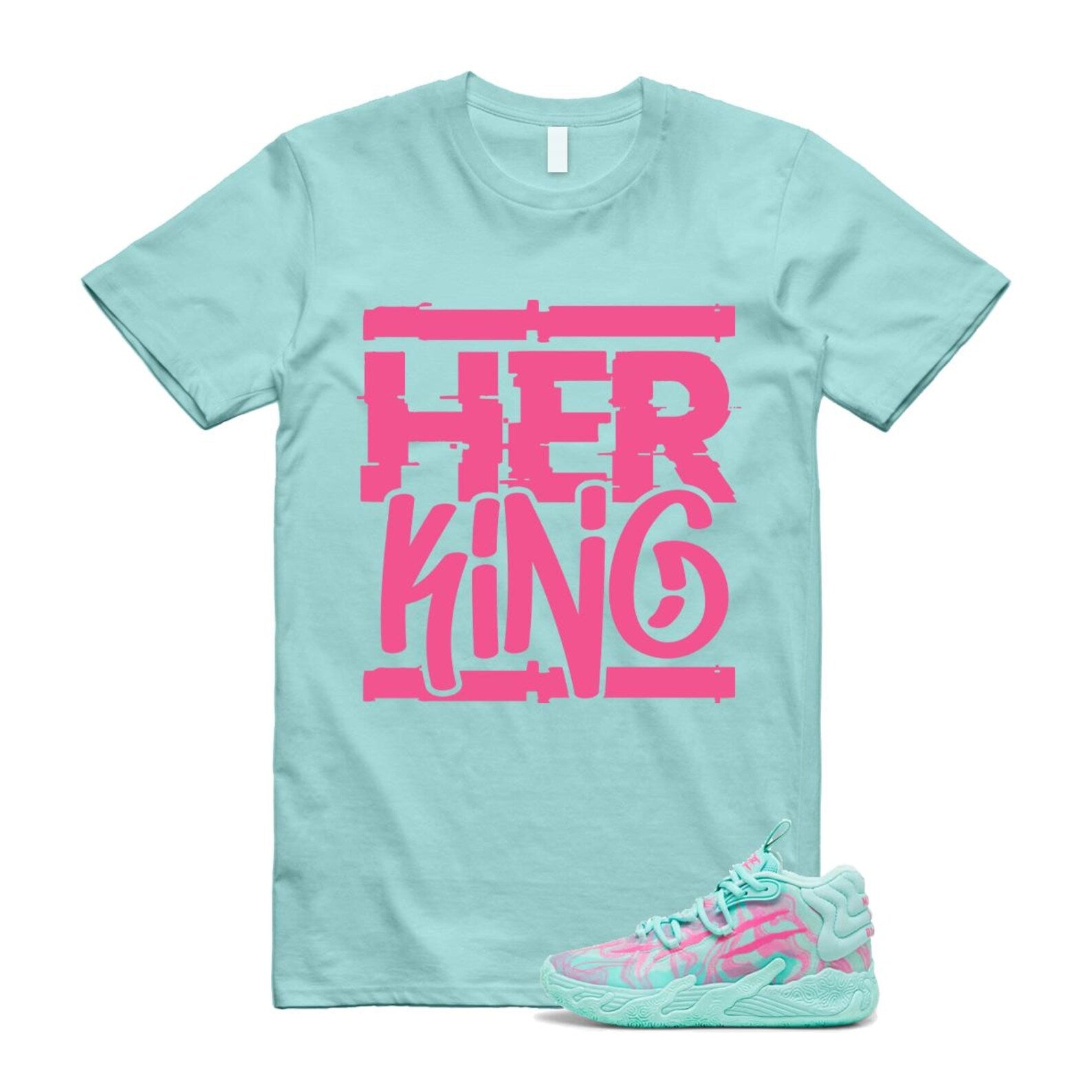 Miami LaMelo Ball MB.03 Teal Pink T Shirt Match HK T-Shirt, Sneaker Match Tee