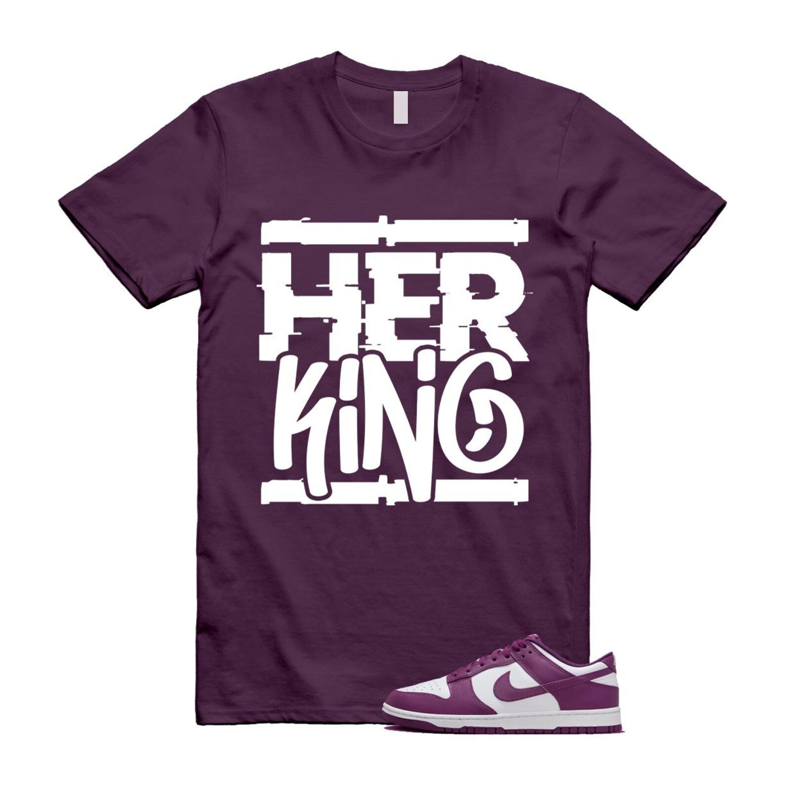 Dunk Viotech White Low Purple T Shirt Match HK T-Shirt, Sneaker Match Tee