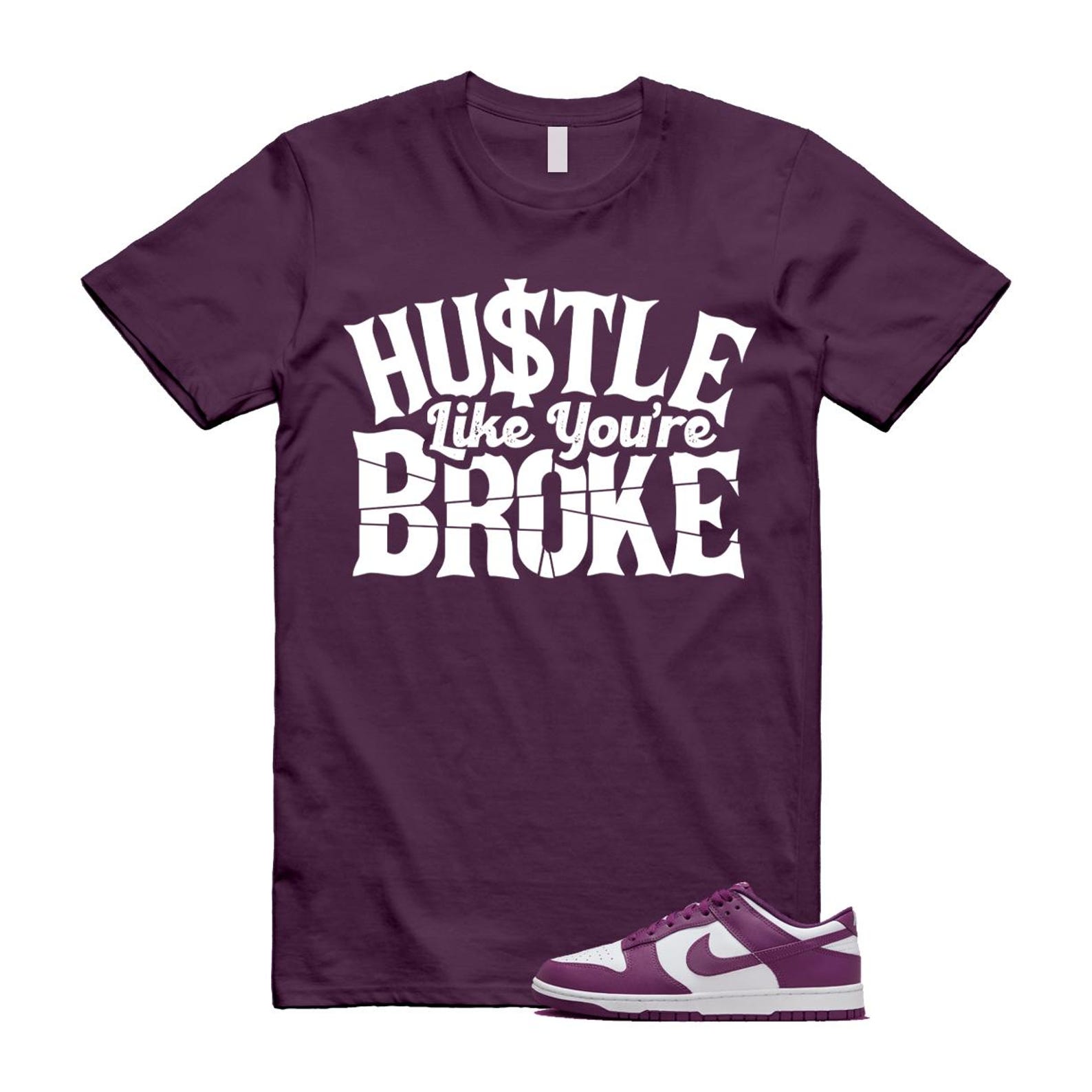 Dunk Viotech White Low Purple T Shirt Match BROKE T-Shirt, Sneaker Match Tee