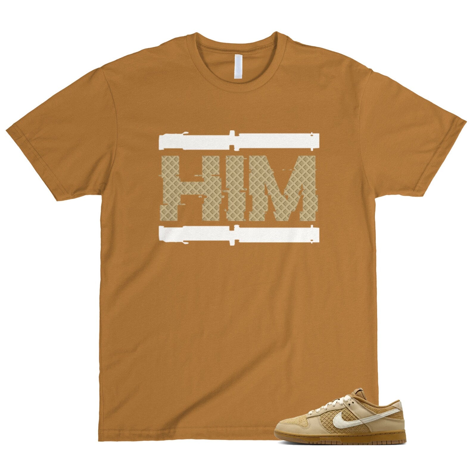 Dunk Waffle Wheat Coconut Milk Sesame Black Total Orange Low T Shirt Match HIM T-Shirt, Sneaker Match Tee
