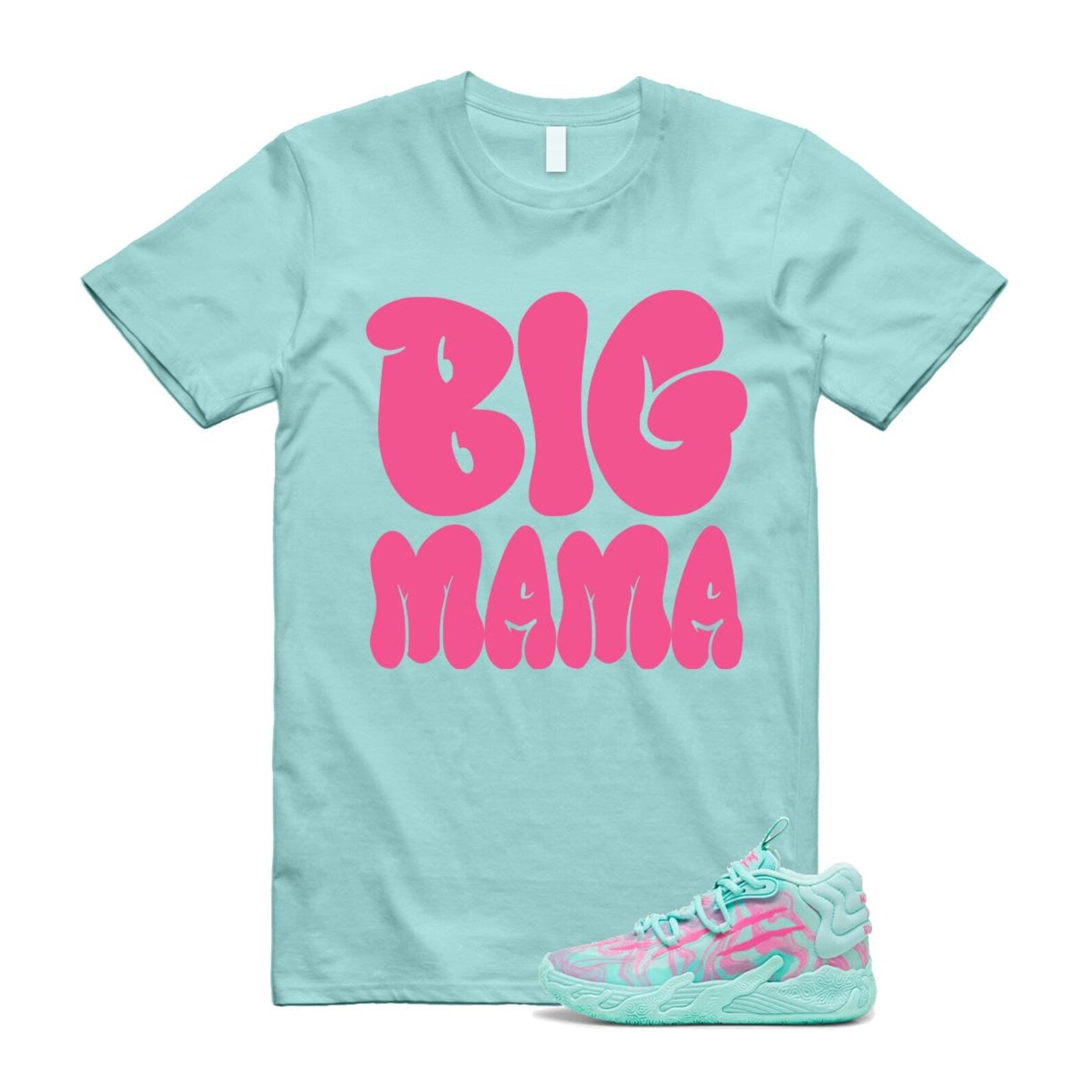Miami LaMelo Ball MB.03 Teal Pink T Shirt Match MAMA T-Shirt, Sneaker Match Tee