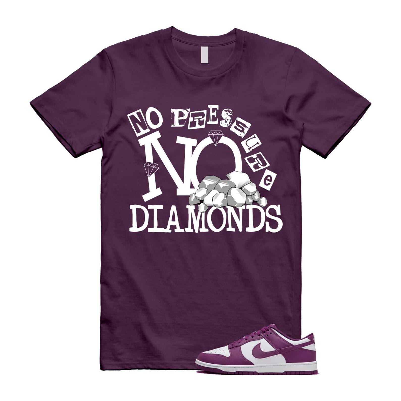 Dunk Viotech White Low Purple T Shirt Match DIAMOND T-Shirt, Sneaker Match Tee