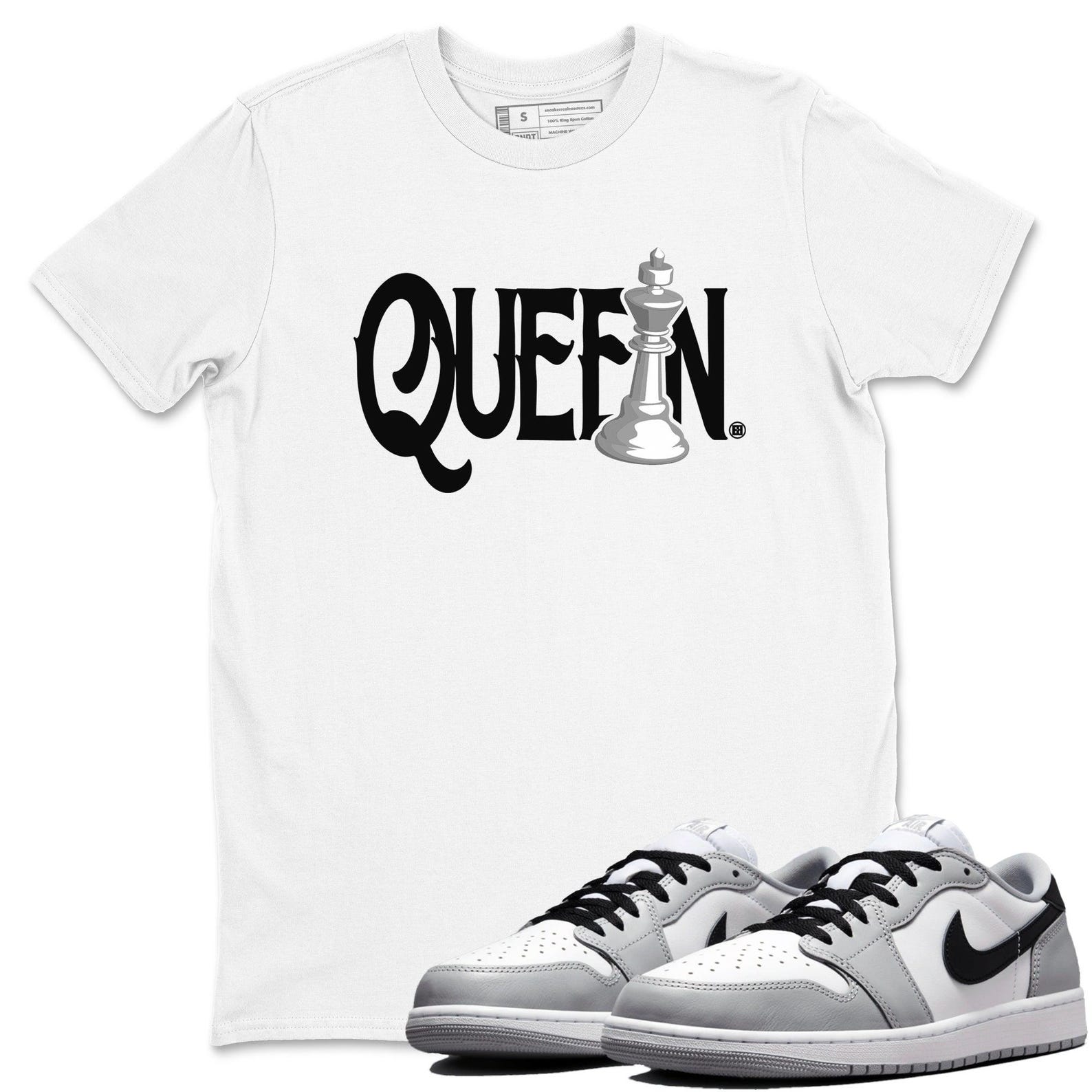Chess Queen Sneaker T Shirts To Match Jordans 1 Wolf Grey T-Shirt, Sneaker Match Tee