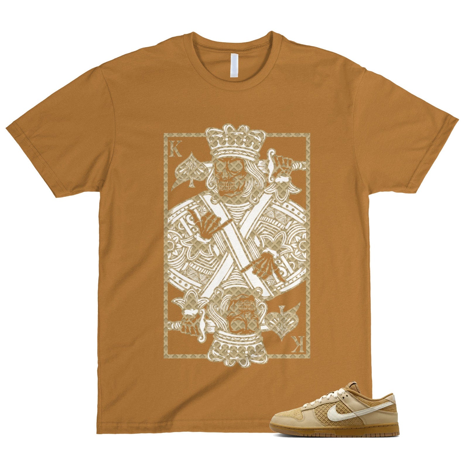 Dunk Waffle Wheat Coconut Milk Sesame Black Total Orange Low T Shirt Match KC T-Shirt, Sneaker Match Tee