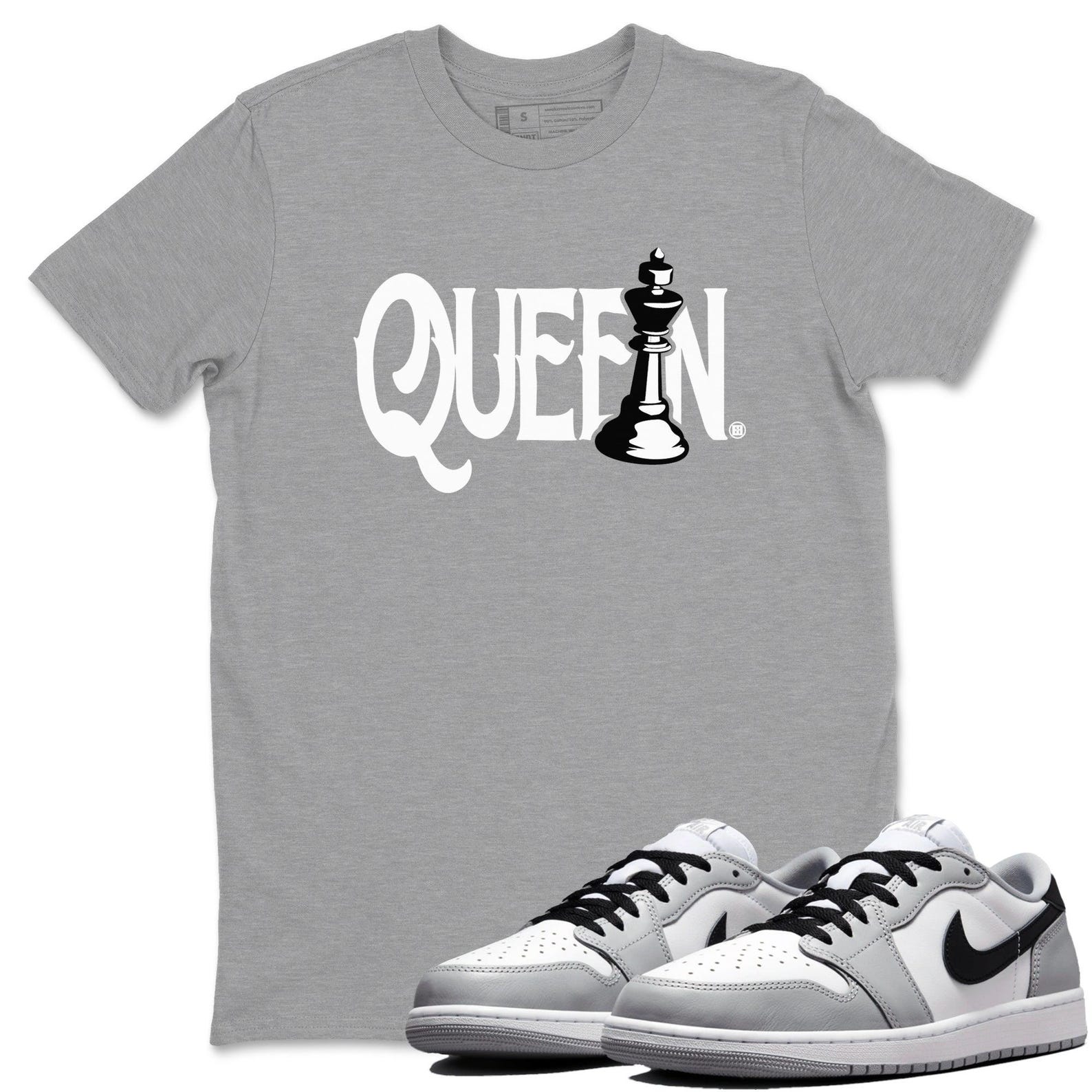 Chess Queen Sneaker T Shirts To Match Jordans 1 Wolf Grey T-Shirt, Sneaker Match Tee