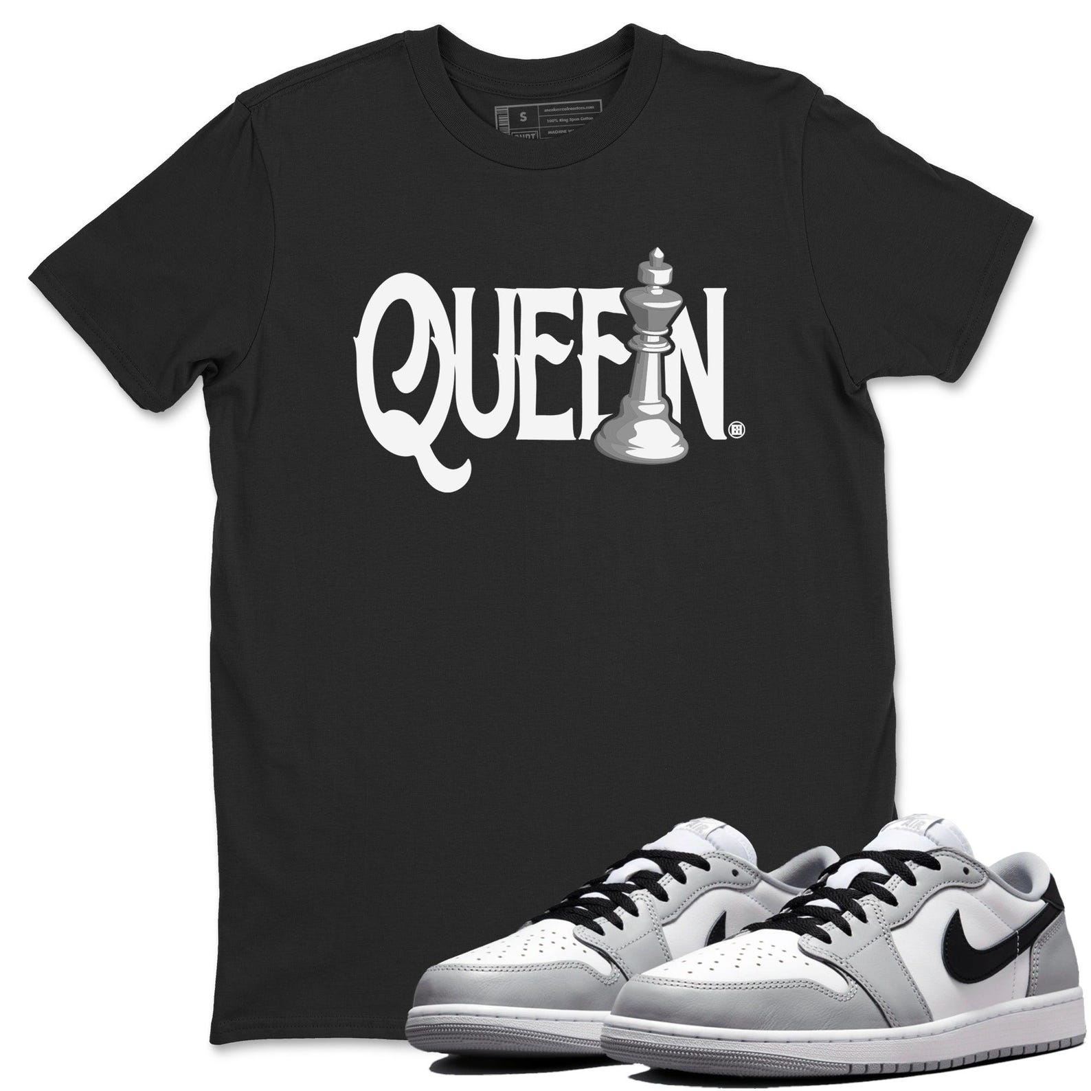 Chess Queen Sneaker T Shirts To Match Jordans 1 Wolf Grey T-Shirt, Sneaker Match Tee