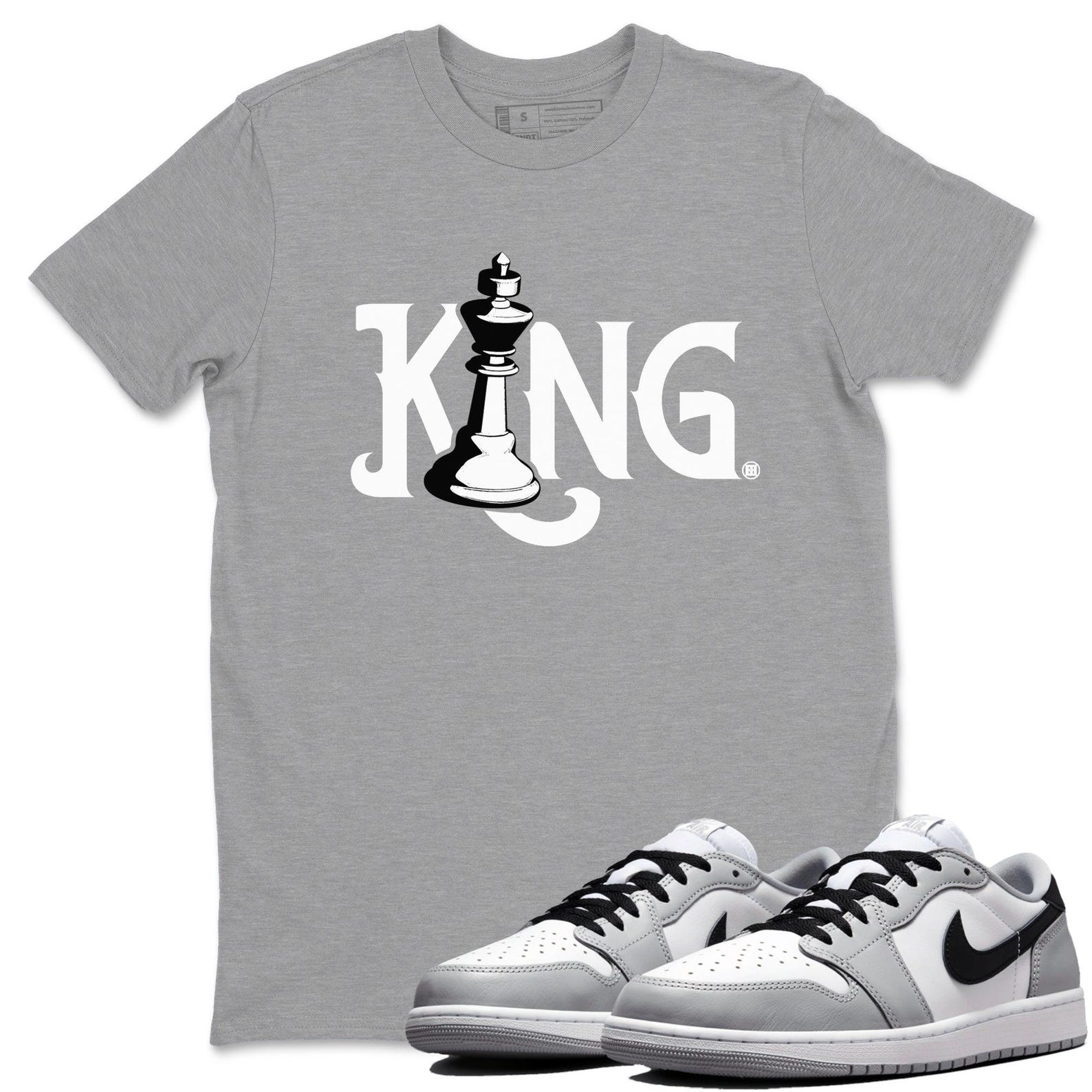 Chess King Sneaker T Shirts To Match Jordans 1 Wolf Grey T-Shirt, Sneaker Match Tee