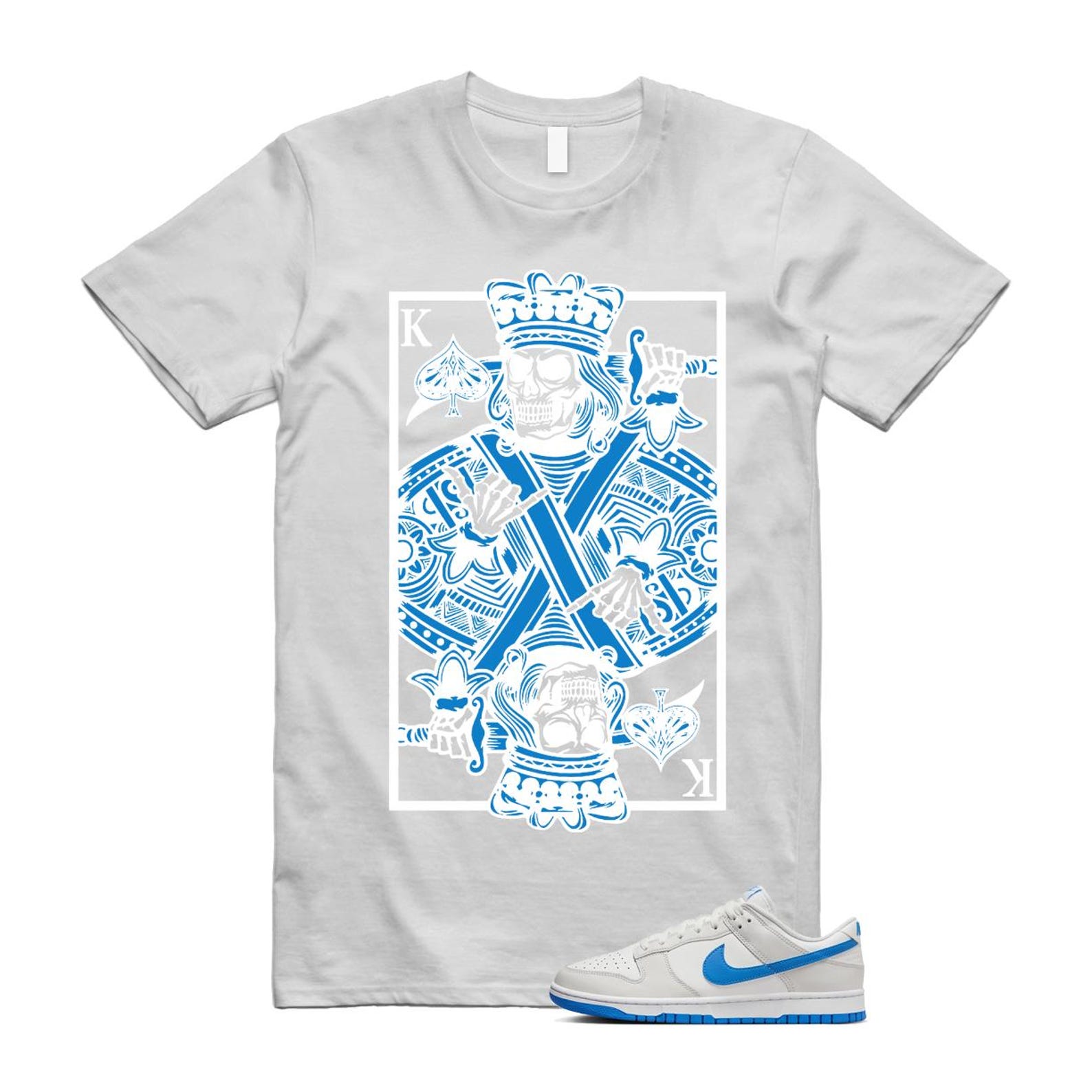 Dunk Photo Blue Summit White Platinum Tint Low Retro T Shirt Match KC T-Shirt, Sneaker Match Tee