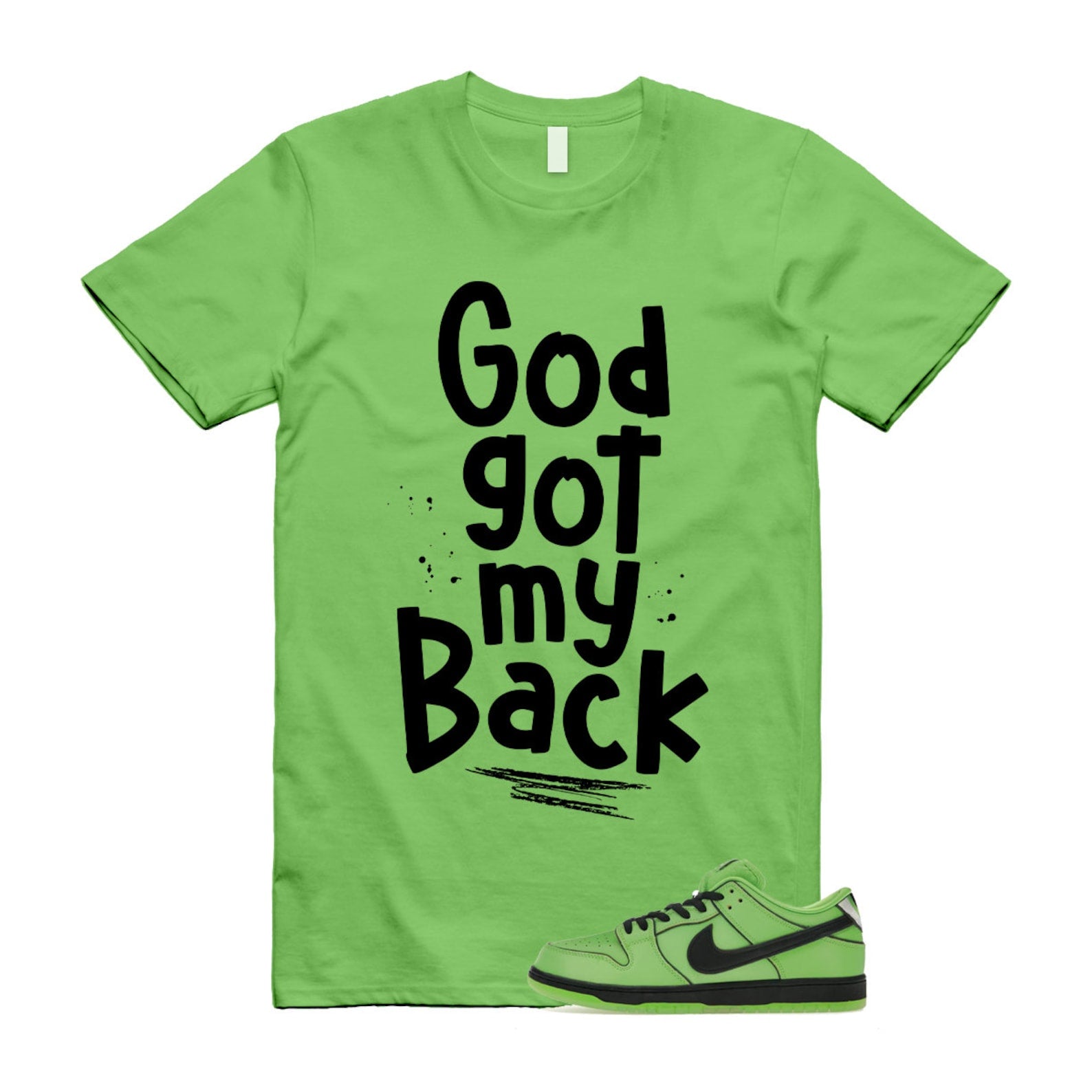 Dunk Buttercup The Power Girls Mean Green Lotus Pink Black T Shirt Match GOD T-Shirt, Sneaker Match Tee