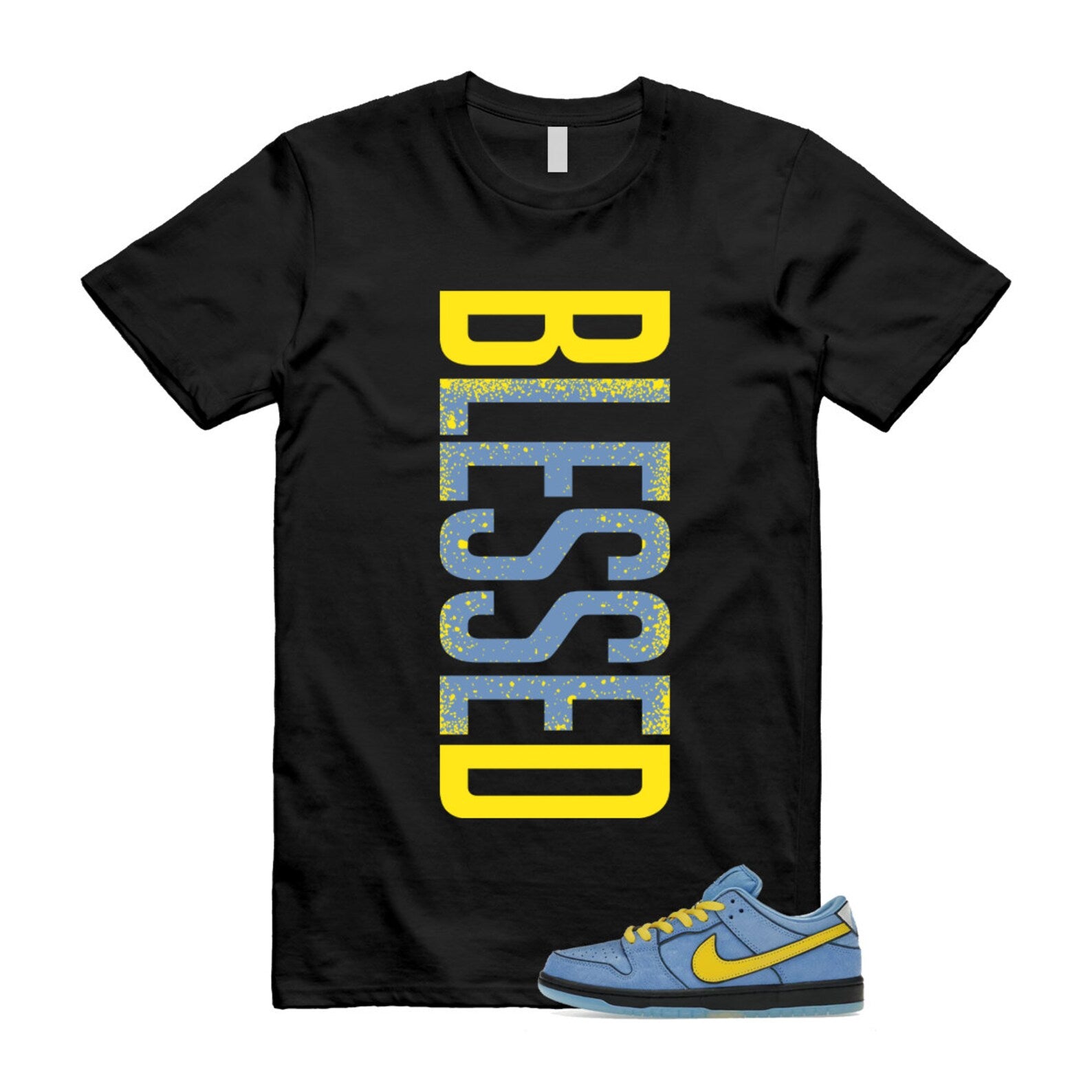 Dunk Bubbles The Power Girls Blue Chill Deep Royal Active Pink Yellow Black T Shirt Match VERTBLS T-Shirt, Sneaker Match Tee
