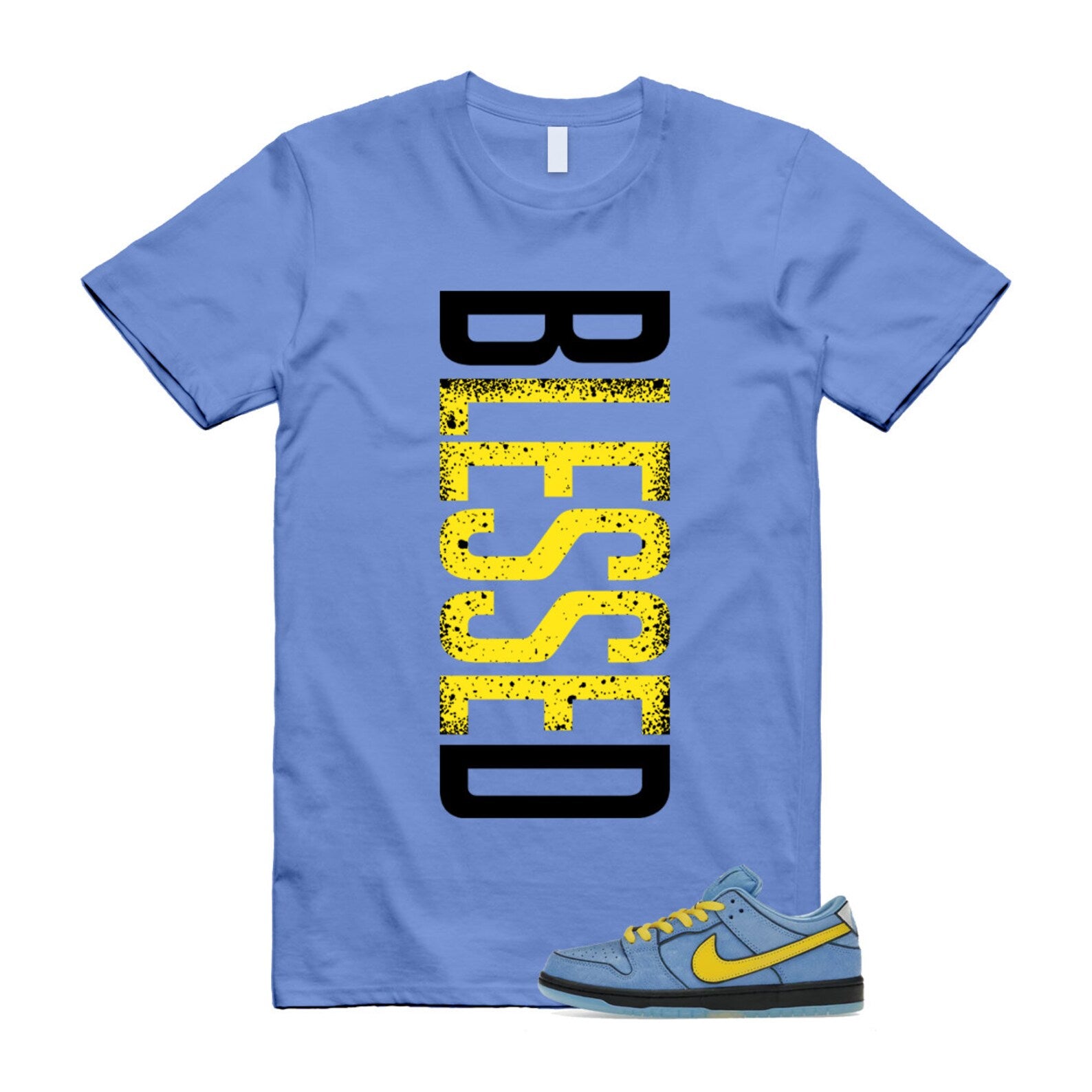 Dunk Bubbles The Power Girls Blue Chill Deep Royal Active Pink Yellow Black T Shirt Match VERTBLS T-Shirt, Sneaker Match Tee