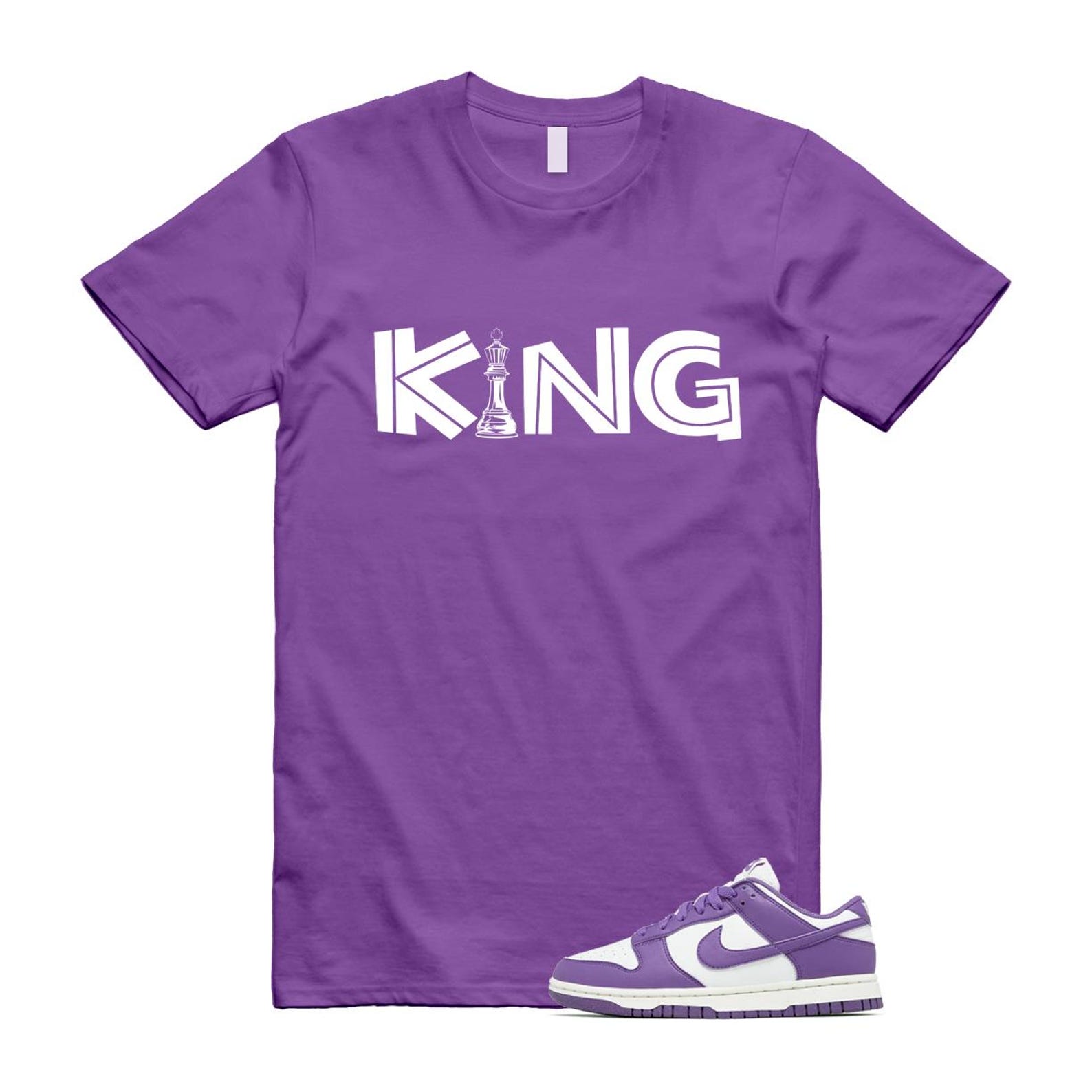 Dunk Black Raspberry Low Next Nature Summit White Sail T Shirt Match KING T-Shirt, Sneaker Match Tee