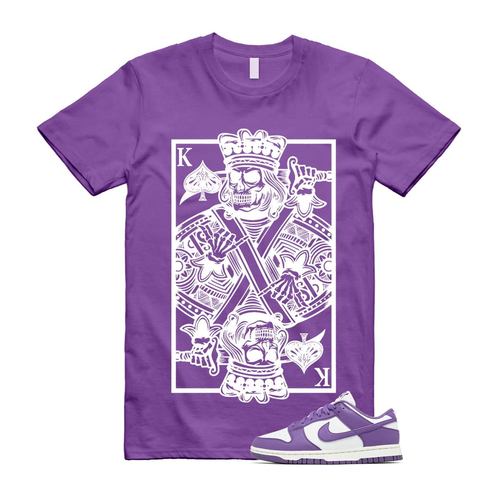 Dunk Black Raspberry Low Next Nature Summit White Sail T Shirt Match KC T-Shirt, Sneaker Match Tee