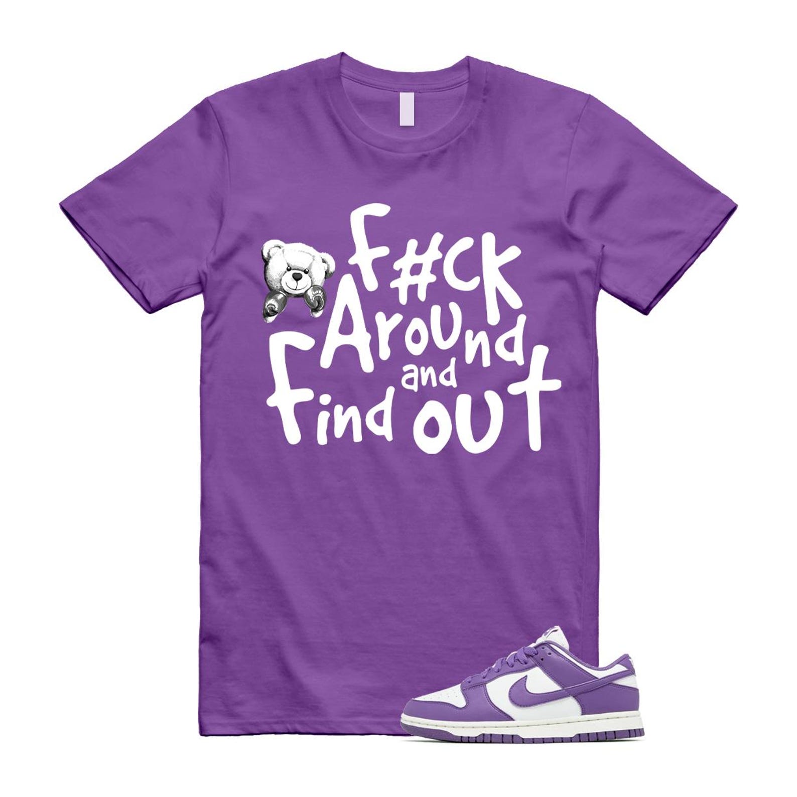 Dunk Black Raspberry Low Next Nature Summit White Sail T Shirt Match FCK T-Shirt, Sneaker Match Tee