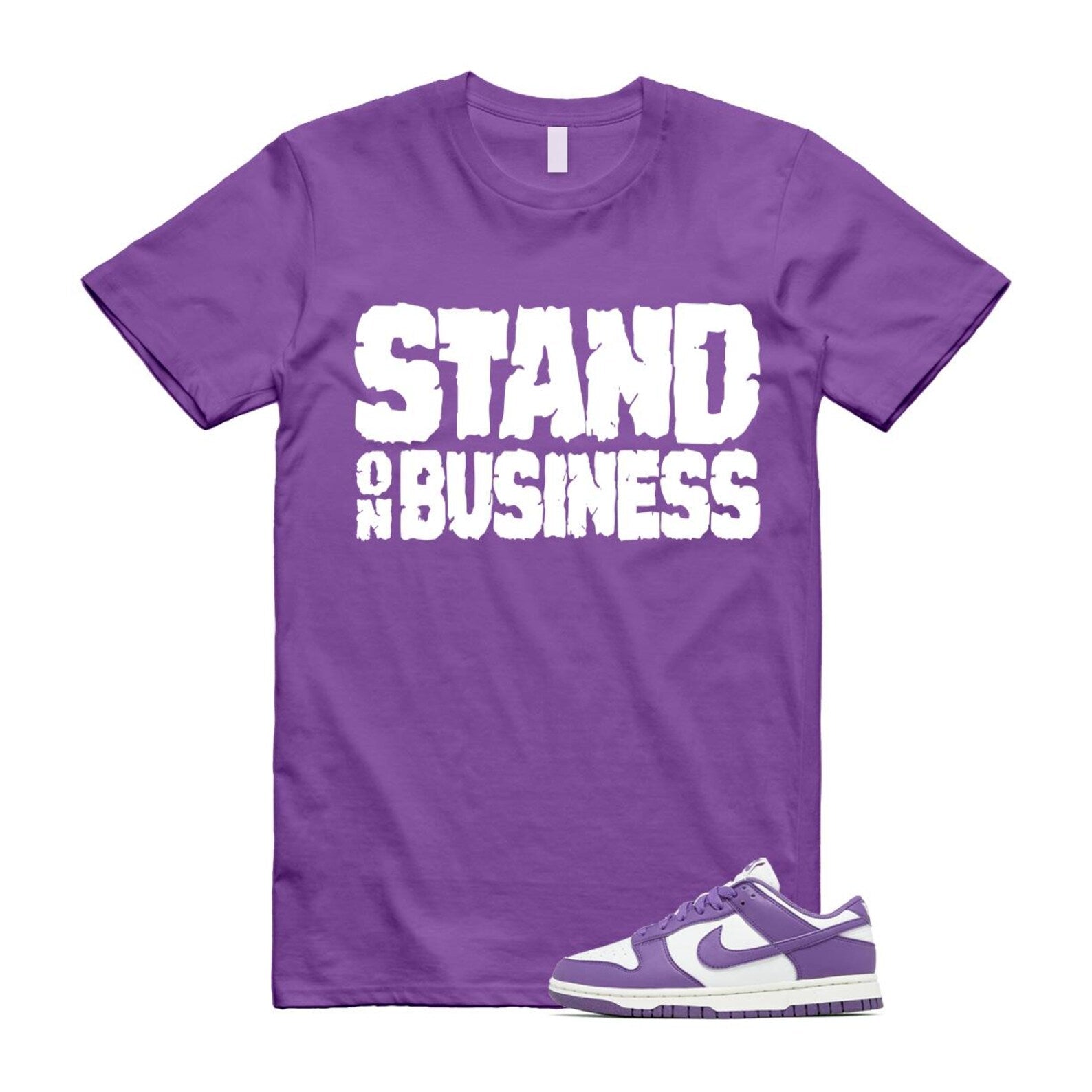 Dunk Black Raspberry Low Next Nature Summit White Sail T Shirt Match Stand On Business T-Shirt, Sneaker Match Tee