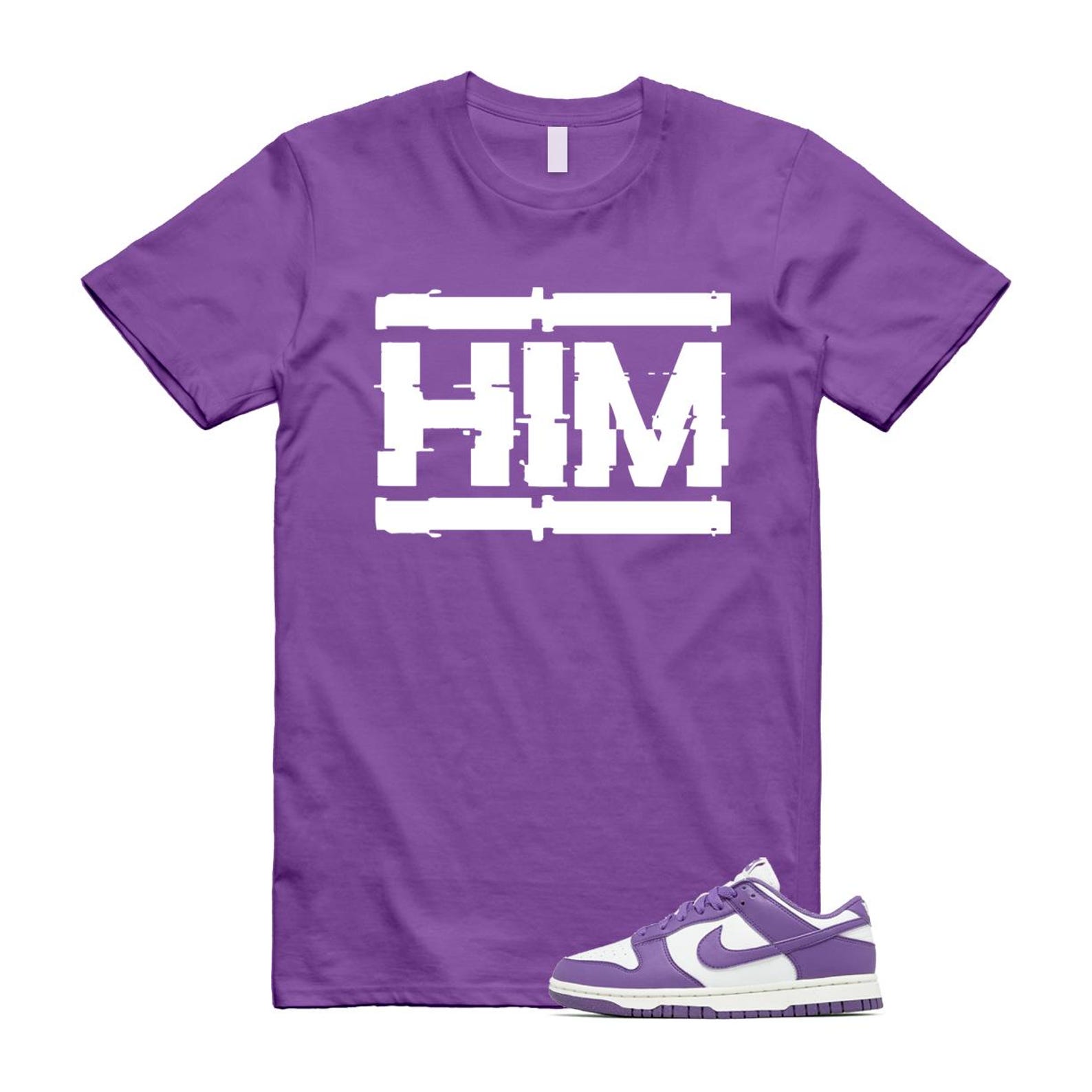 Dunk Black Raspberry Low Next Nature Summit White Sail T Shirt Match HIM T-Shirt, Sneaker Match Tee