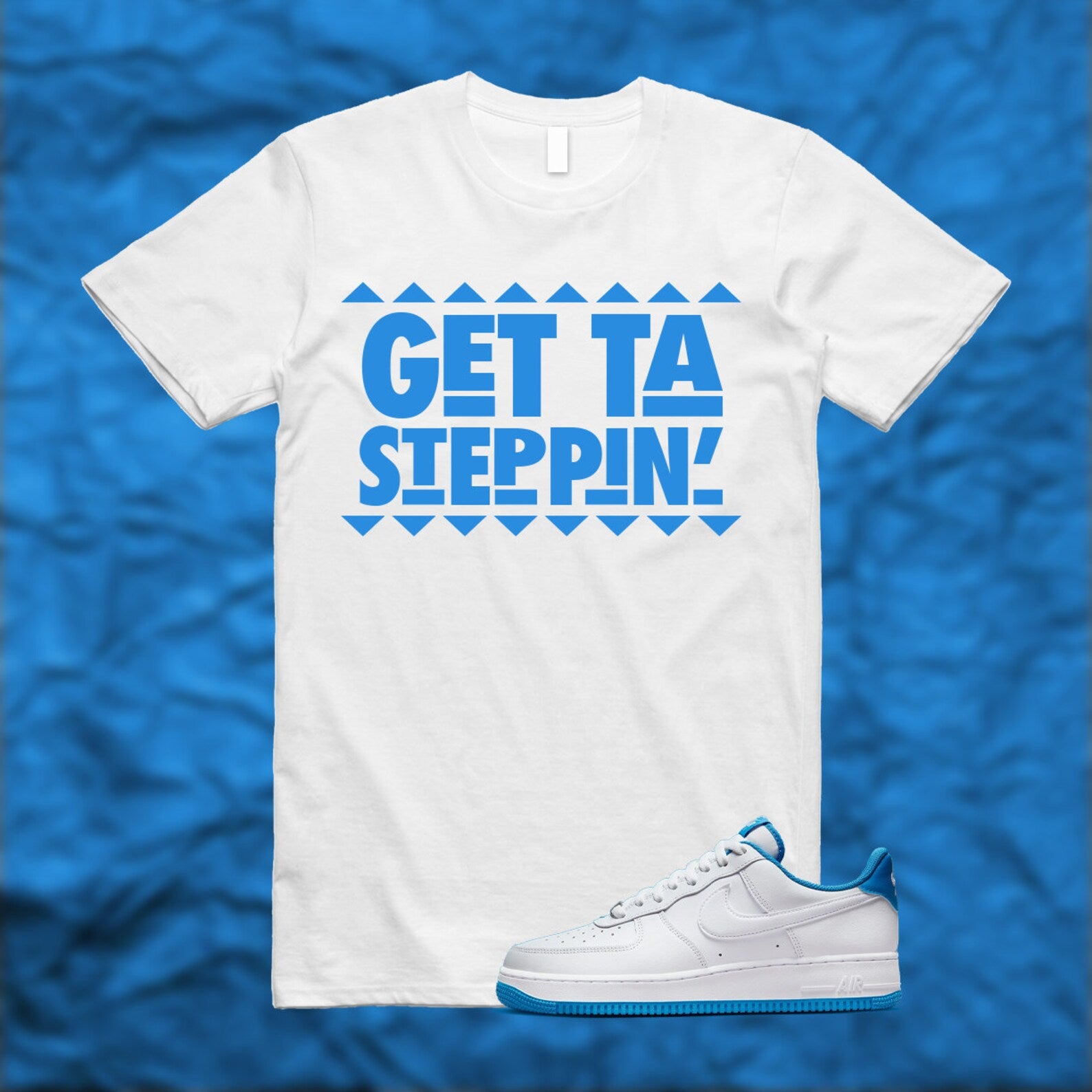 GET T Shirt to match Air Force 1 '07 Light Photo Blue T-Shirt, Sneaker Match Tee