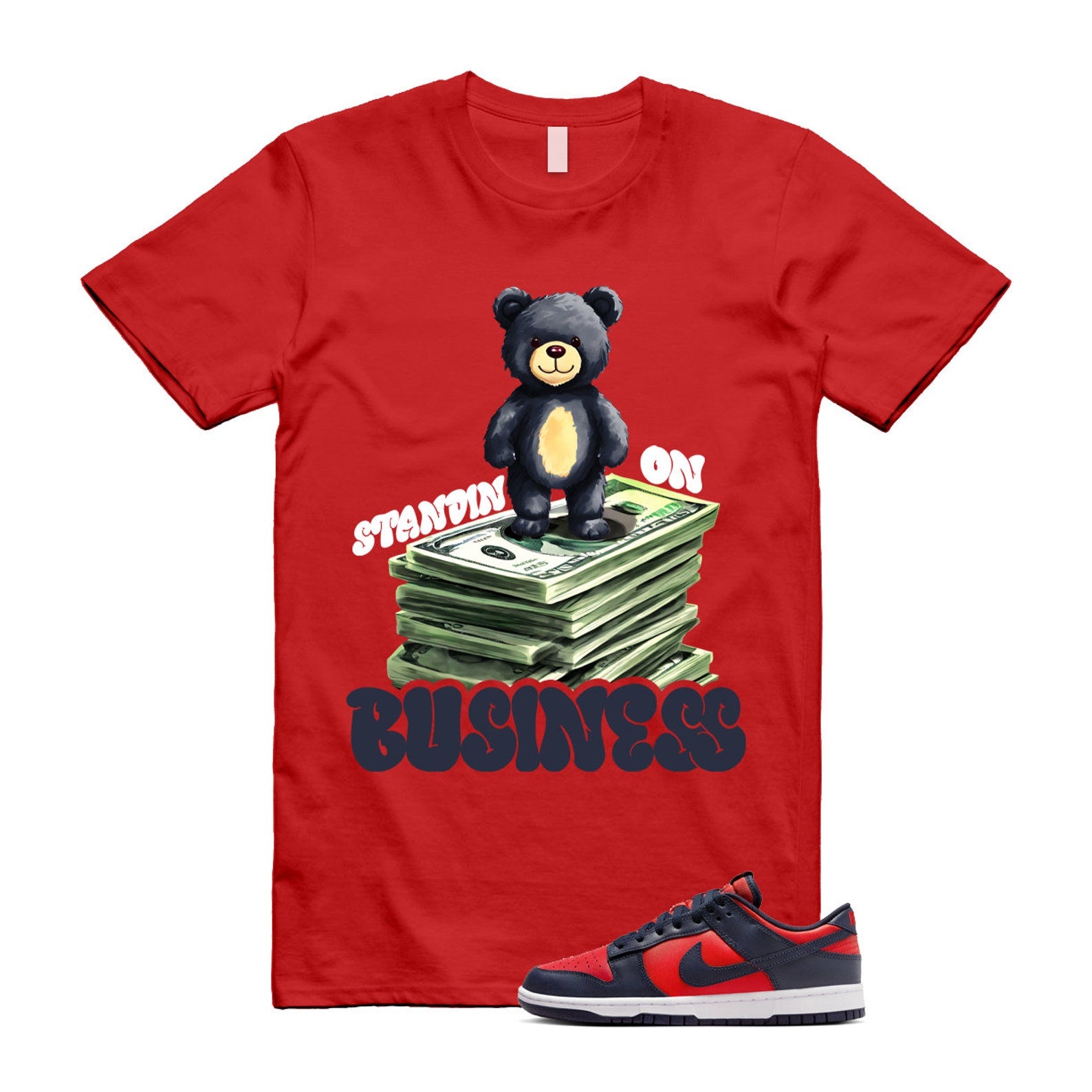 Dunk University Red Obsidian White Low Retro SE COJP T Shirt Match SB2 T-Shirt, Sneaker Match Tee