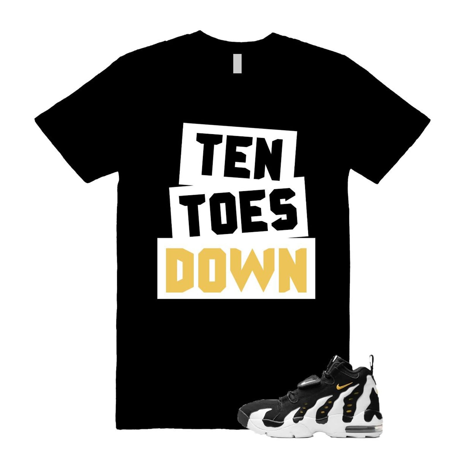 Air DT Max 96 Black White Varsity Maize T Shirt Match TTD T-Shirt, Sneaker Match Tee