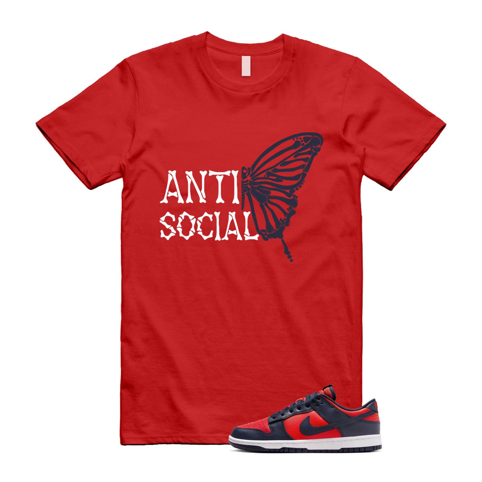Dunk University Red Obsidian White Low Retro SE COJP T Shirt Match ASB T-Shirt, Sneaker Match Tee