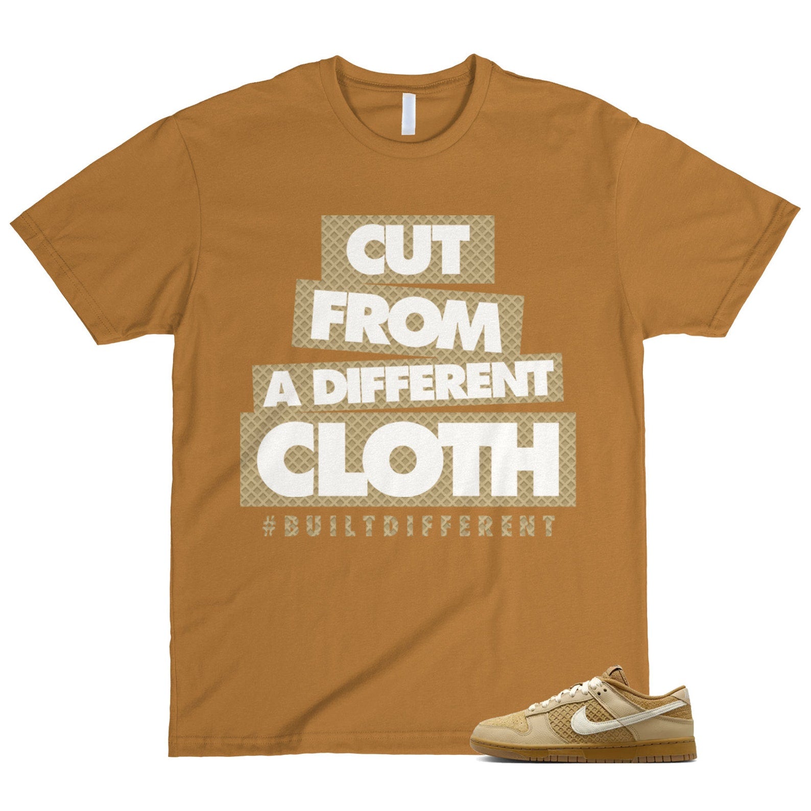 Dunk Waffle Wheat Coconut Milk Sesame Black Total Orange Low T Shirt Match CLOTH T-Shirt, Sneaker Match Tee