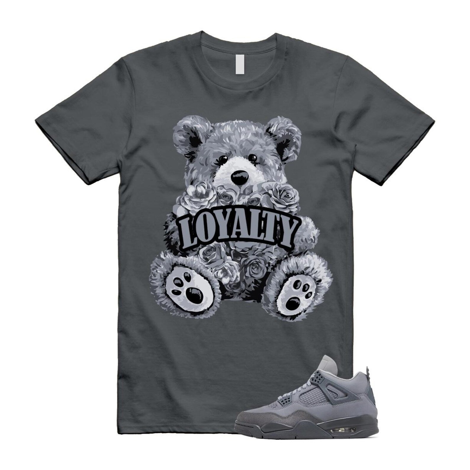4 Wet Cement Smoke Iron Grey Retro SE T Shirt Match LYLTY T-Shirt, Sneaker Match Tee