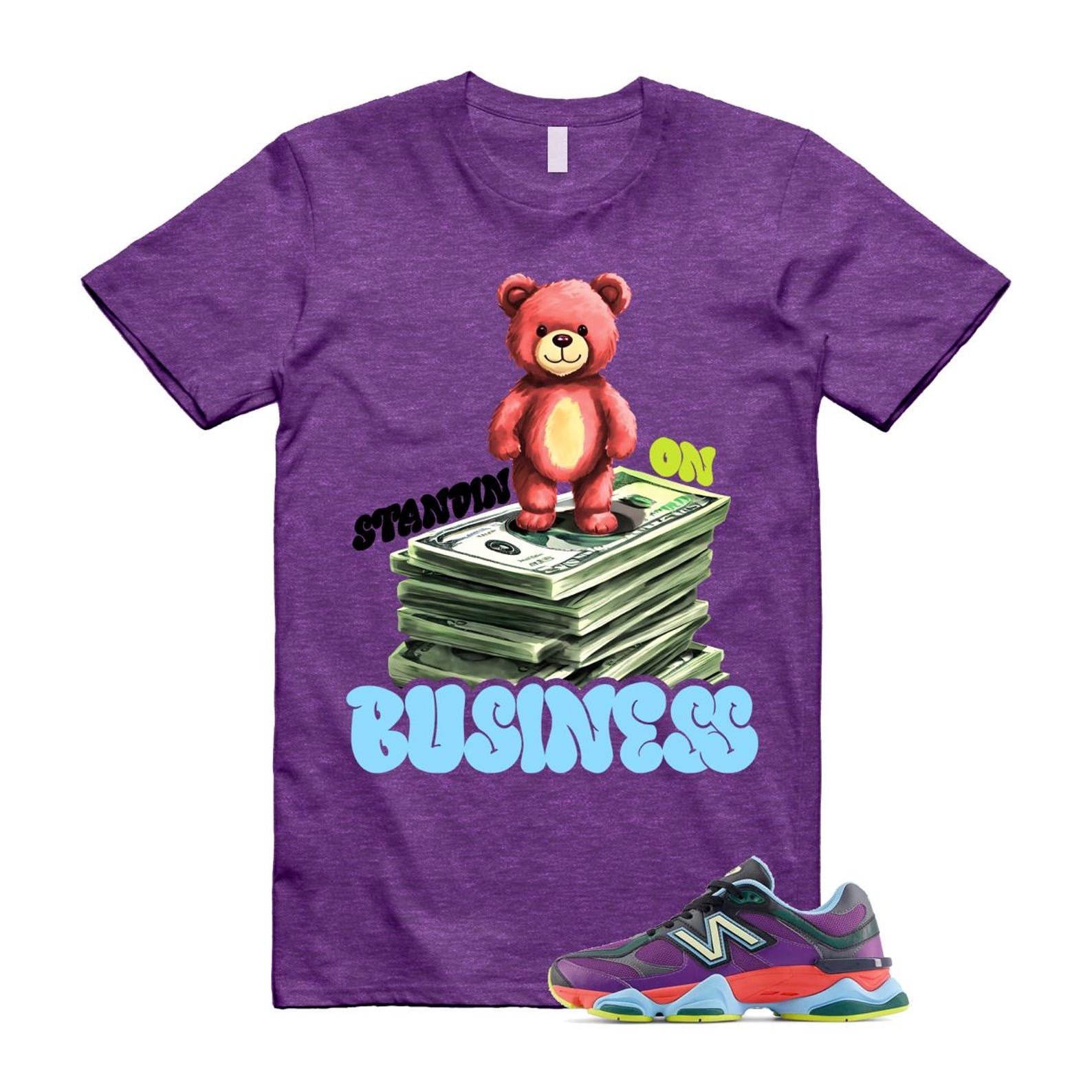 9060 Neon Nights Purple Red Blue Black T Shirt Match SB2 T-Shirt, Sneaker Match Tee