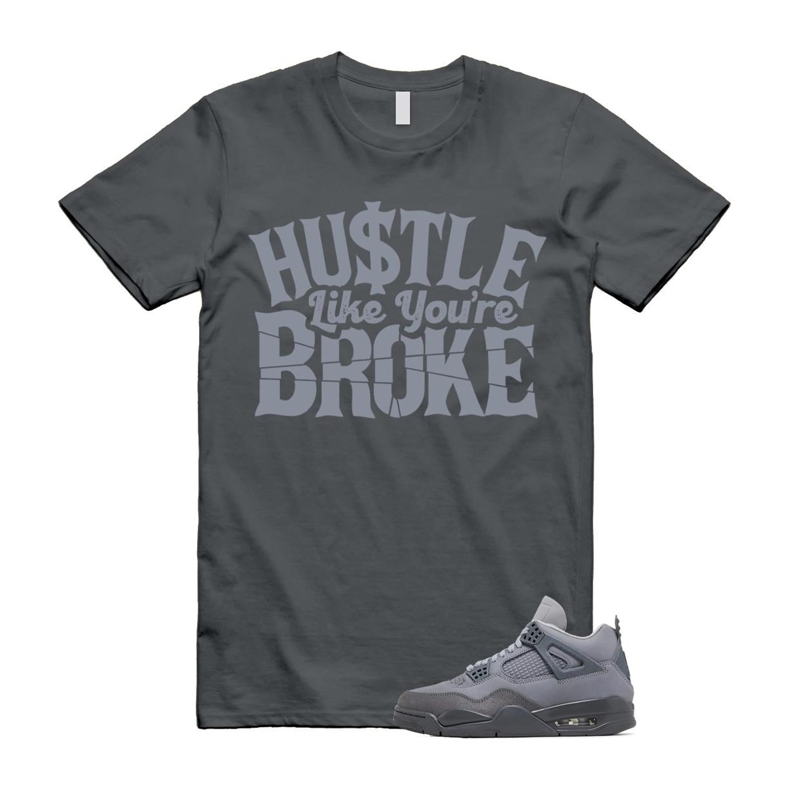 4 Wet Cement Smoke Iron Grey Retro SE T Shirt Match BROKE T-Shirt, Sneaker Match Tee