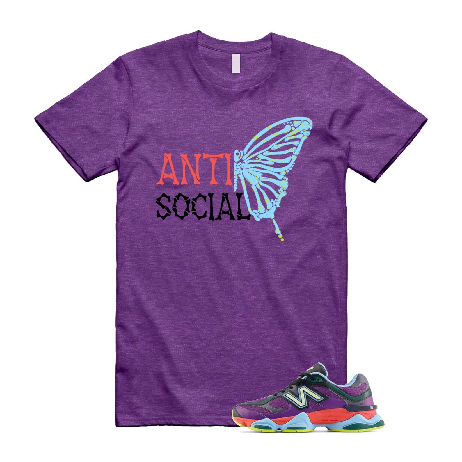 9060 Neon Nights Purple Red Blue Black T Shirt Match ASB T-Shirt, Sneaker Match Tee