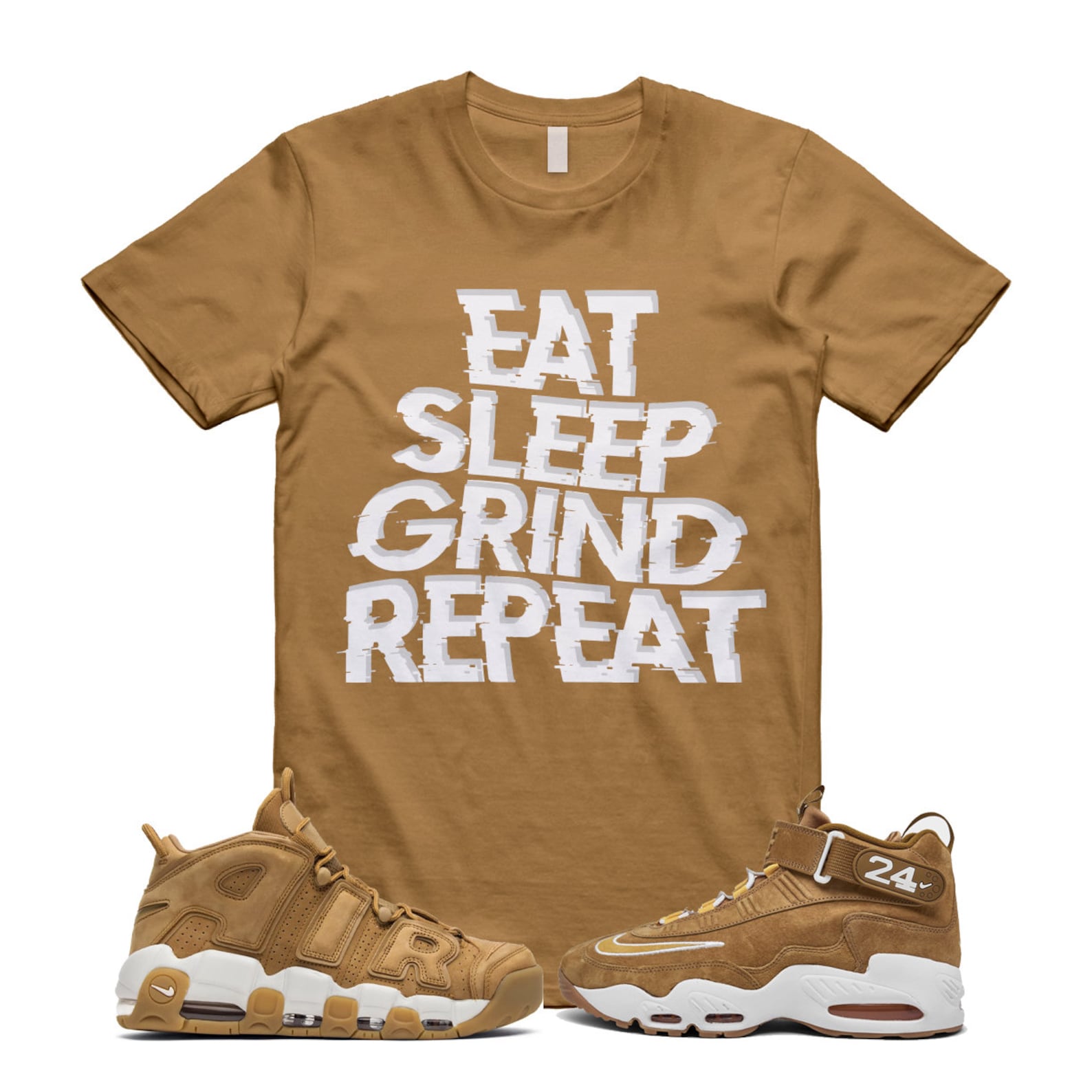 ESGR T Shirt to match Air Griffey Max 1 Wheat Golden Harvest Elemental Caramel T-Shirt, Sneaker Match Tee