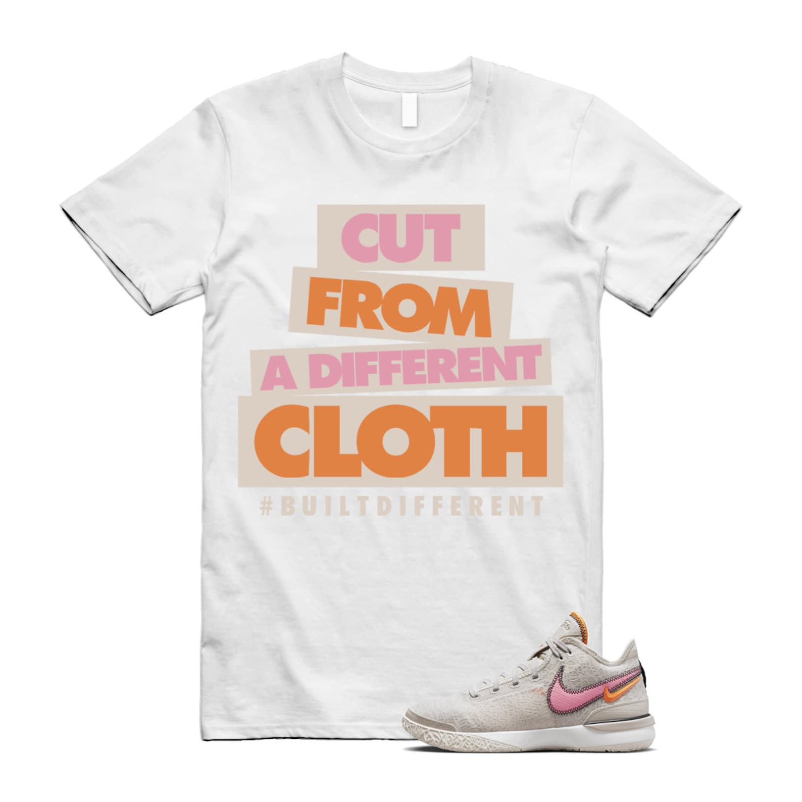 CLOTH T Shirt to match N Zoom LeBron NXXT Gen Light Orewood Brown Coral Chalk Sesame Sail T-Shirt, Sneaker Match Tee