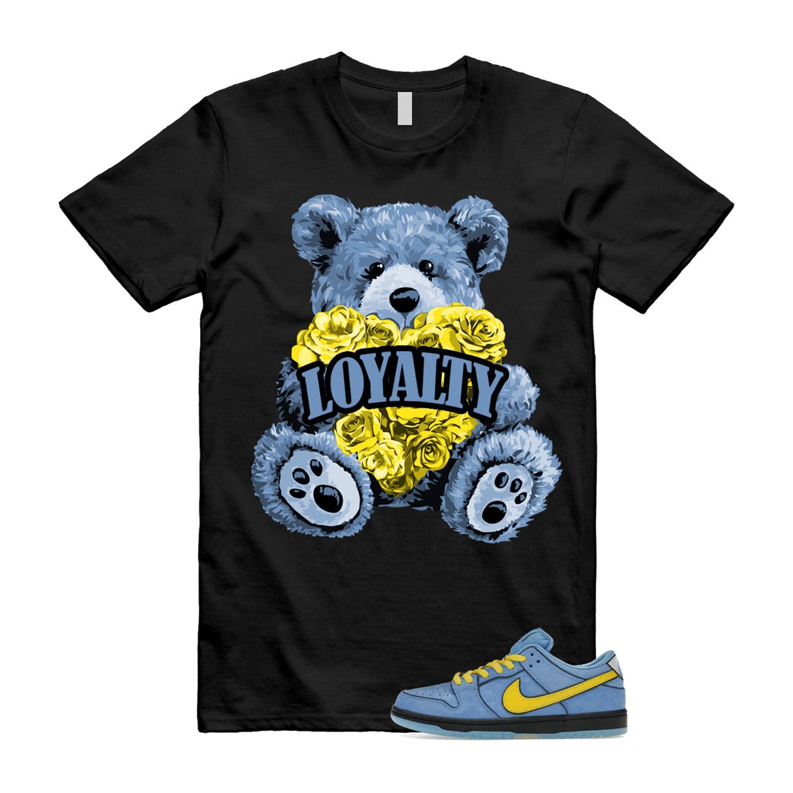 Dunk Bubbles The Power Girls Blue Chill Deep Royal Active Pink Yellow Black T Shirt Match LYLTY T-Shirt, Sneaker Match Tee