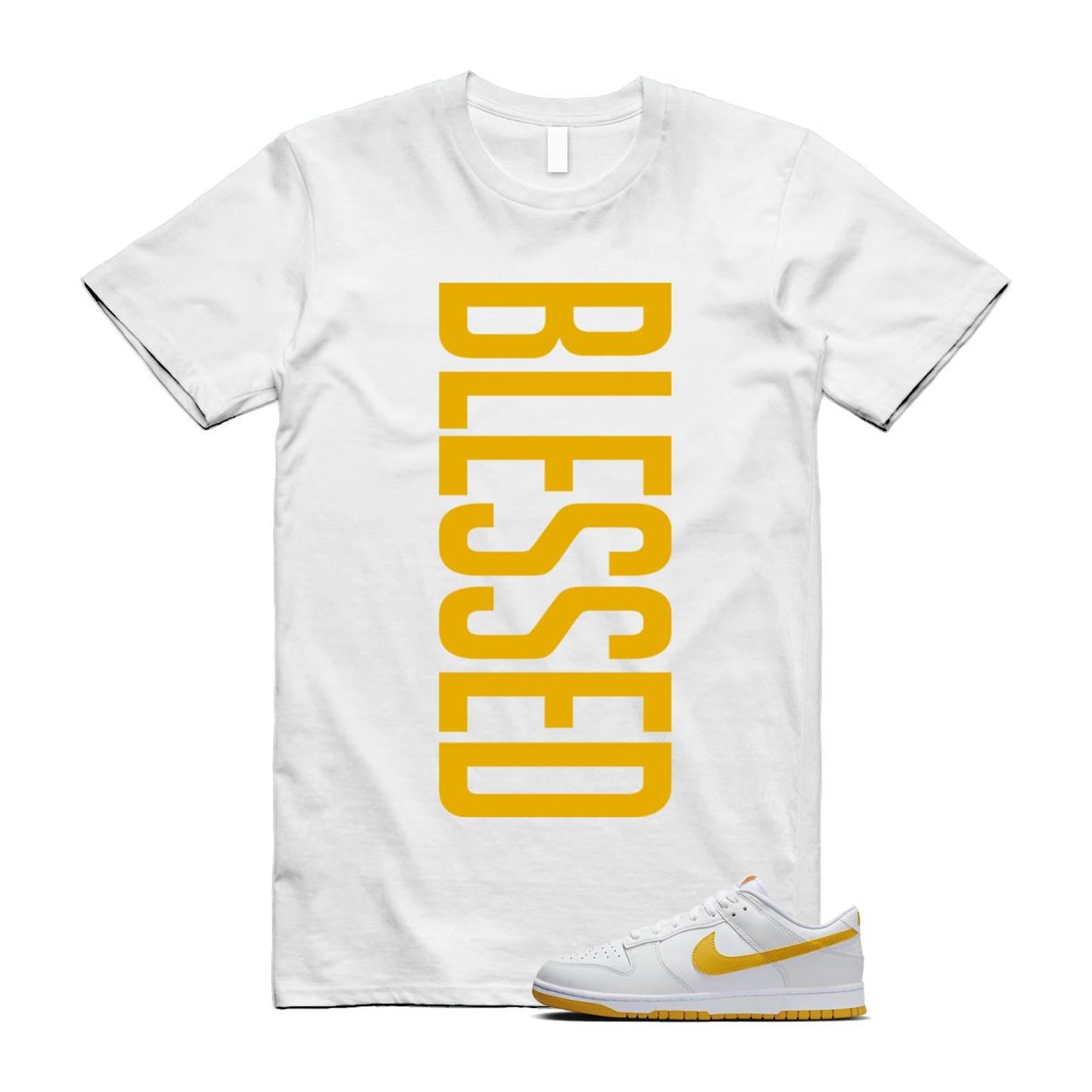 Dunk White University Gold Low T Shirt Match VERTBLS T-Shirt, Sneaker Match Tee