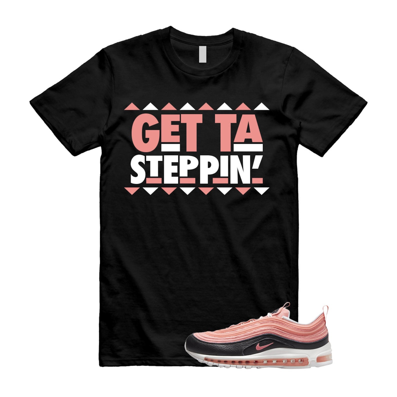 GET T Shirt to match Air Max 97 Pink Black 95 90 Salmon Salt Coral Madder Root 1 T-Shirt, Sneaker Match Tee