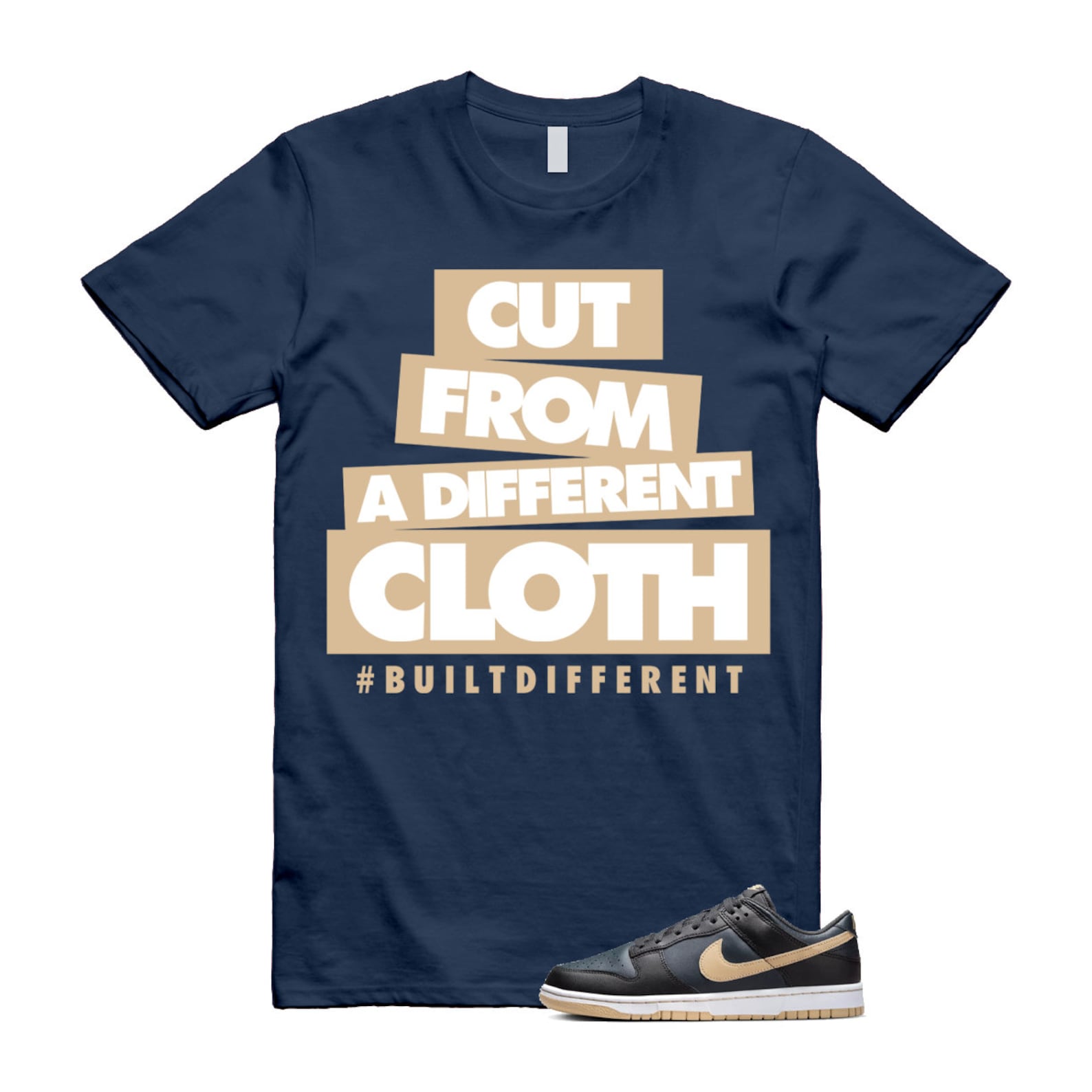 Dunk Black Anthracite Sesame Navy White Low T Shirt Match CLOTH T-Shirt, Sneaker Match Tee