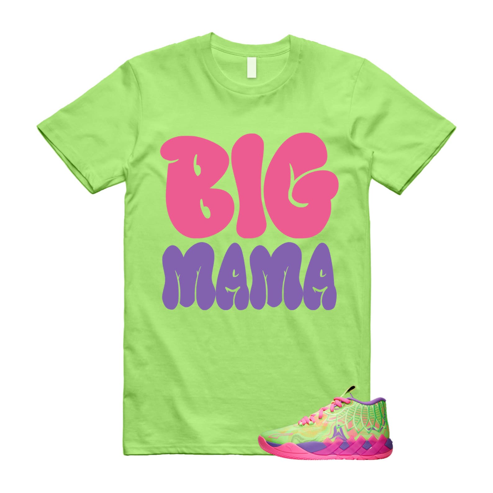 Inverse Toxic LaMelo Ball MB.01 Purple Glimmer Knockout Pink Green Gecko T Shirt Match MAMA T-Shirt, Sneaker Match Tee