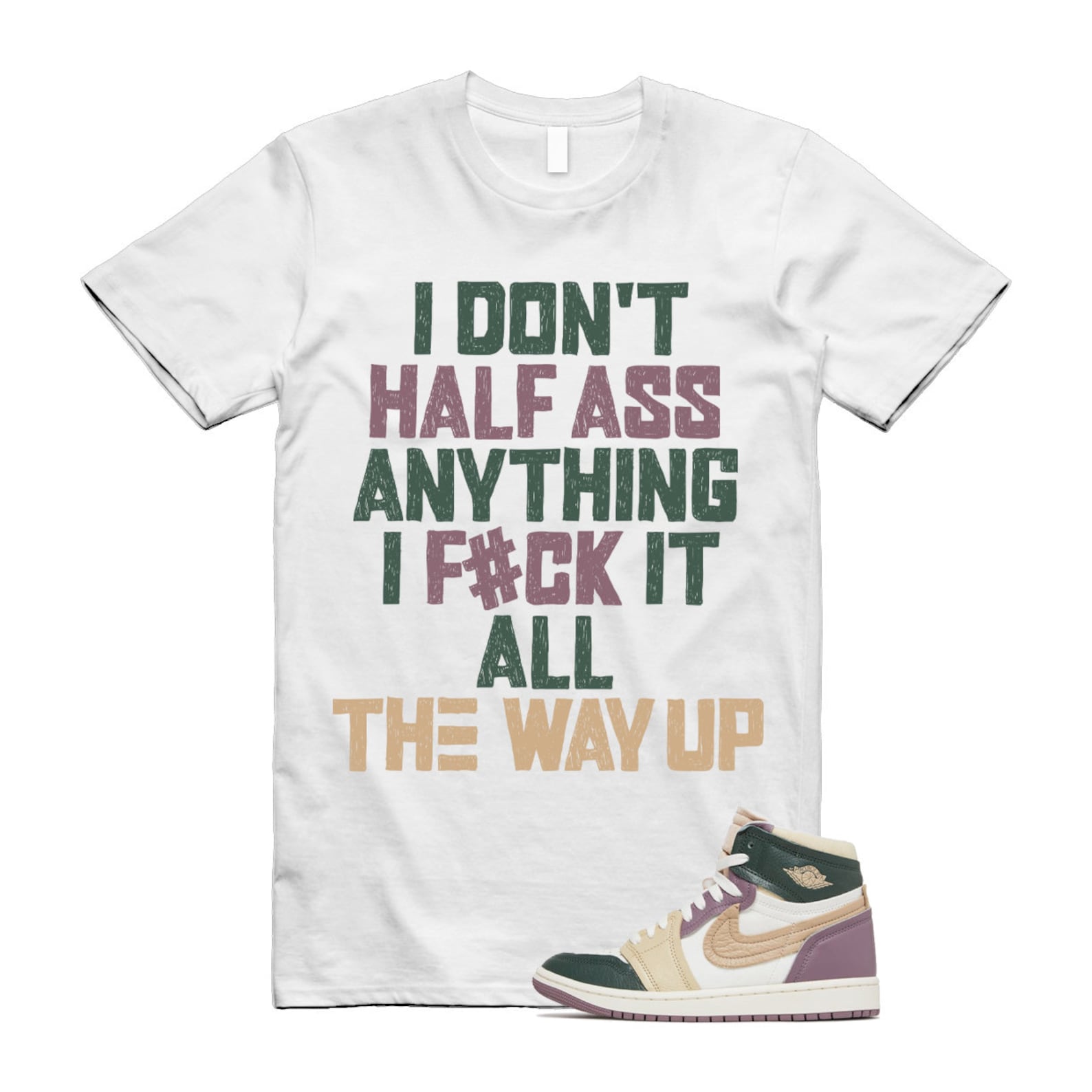 1 Galactic Jade Desert Sail T Shirt Match HALF T-Shirt, Sneaker Match Tee