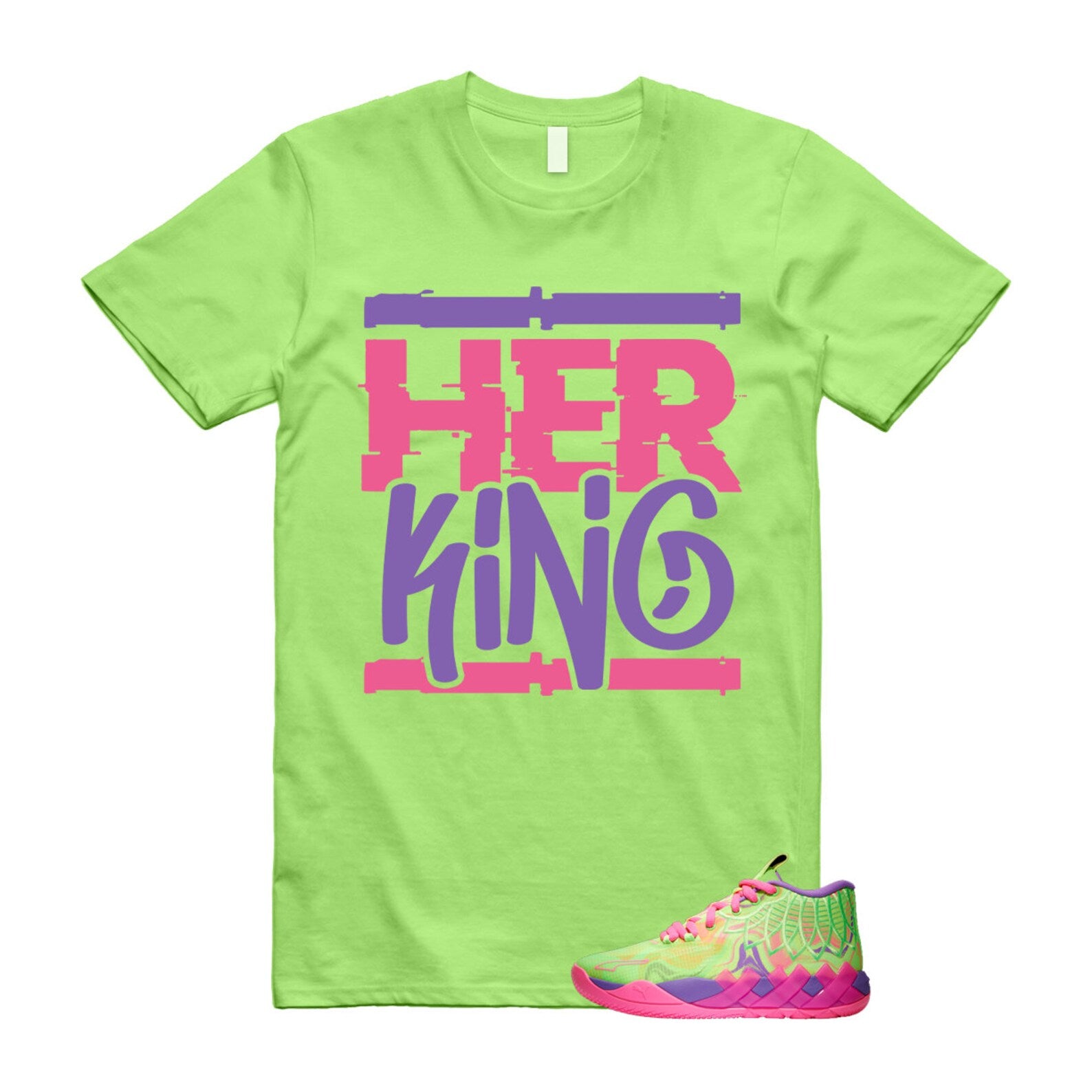 Inverse Toxic LaMelo Ball MB.01 Purple Glimmer Knockout Pink Green Gecko T Shirt Match HK T-Shirt, Sneaker Match Tee