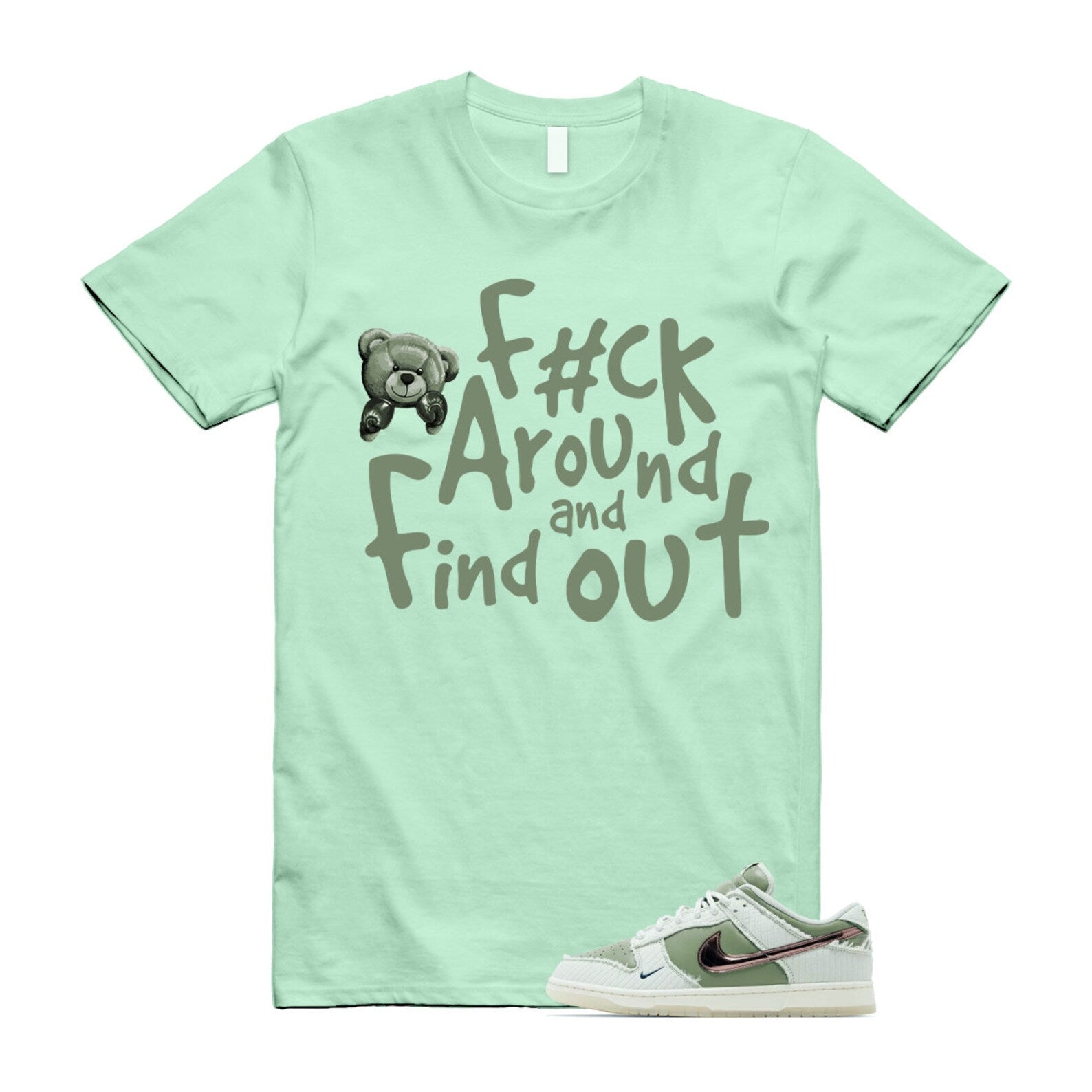 Dunk Kyler Murray Be 1 of One Sea Glass Sail Oil Green Rose Gold Low Retro PRM T Shirt Match FCK T-Shirt, Sneaker Match Tee