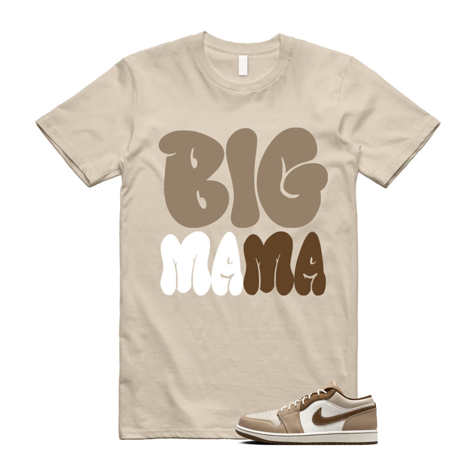 1 Hemp Light British Tan Low SE Sail Oatmeal T Shirt Match MAMA, HF5753-221 T-Shirt, Sneaker Match Tee
