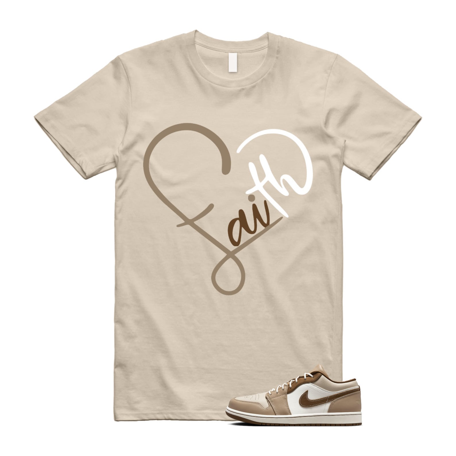 1 Hemp Light British Tan Low SE Sail Oatmeal T Shirt Match FAITH, HF5753-221 T-Shirt, Sneaker Match Tee